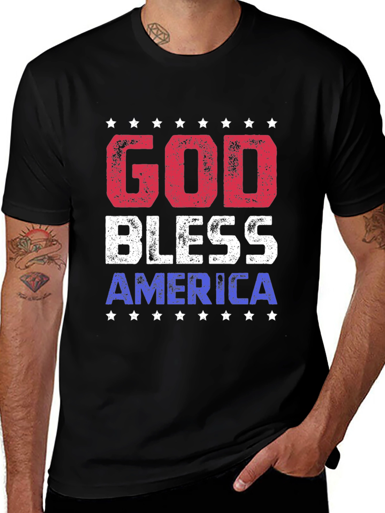 Variant 15 of God Bless America Patriotic T-Shirt