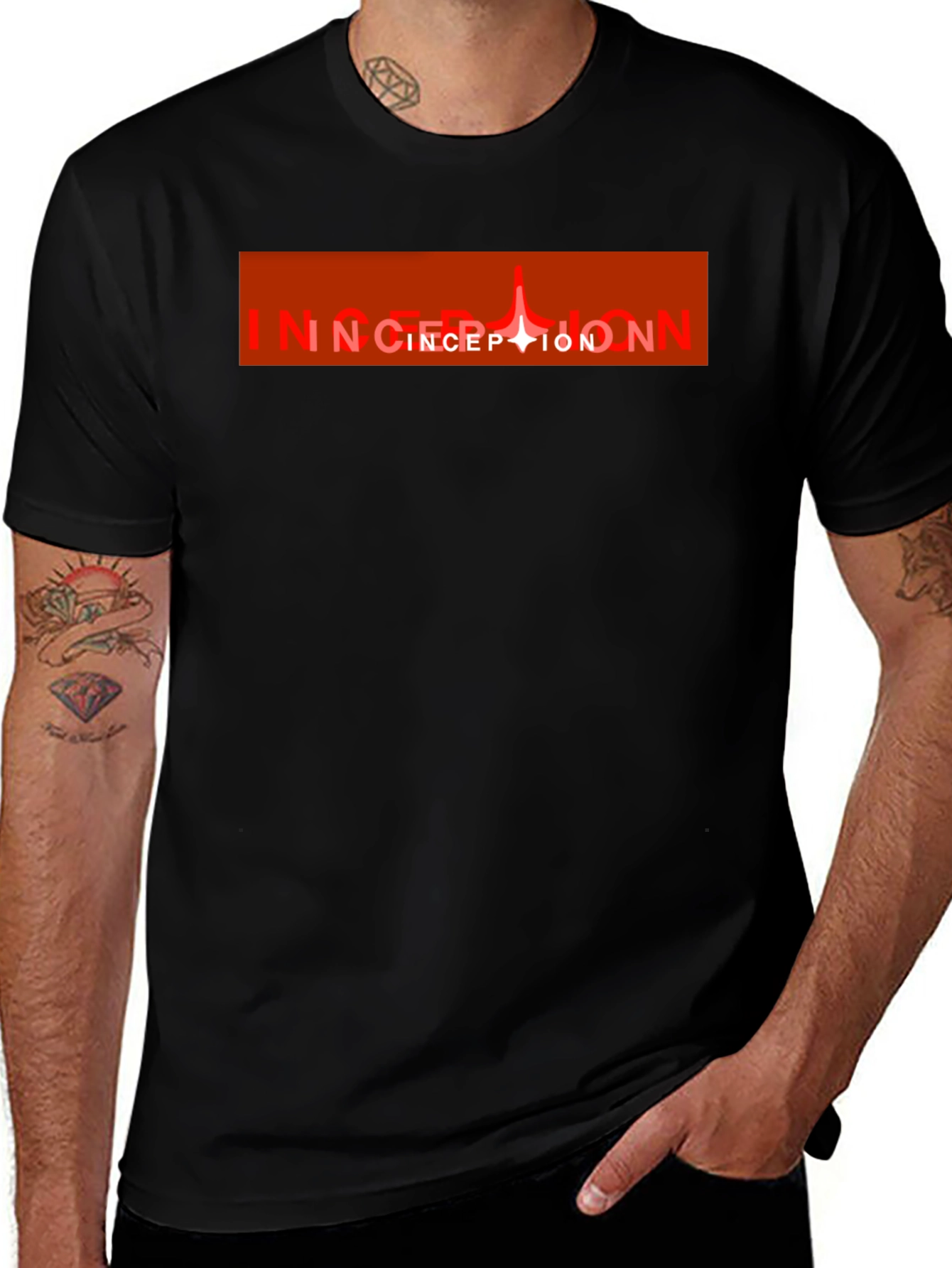 Inception Movie T-Shirt - Black Graphic Tee for Fans