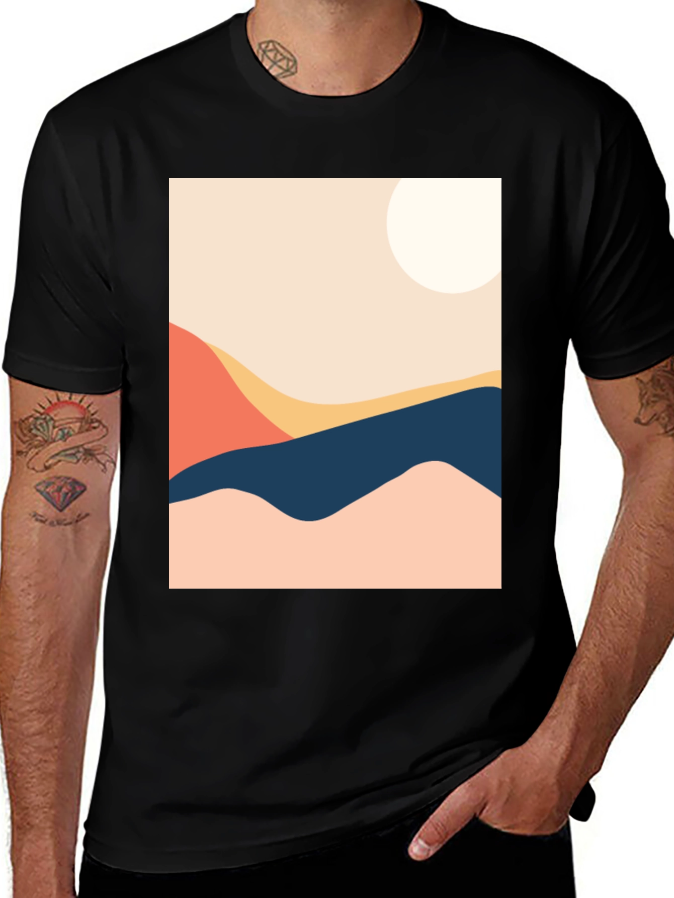 Variant 8 of Abstract Landscape Graphic Tee