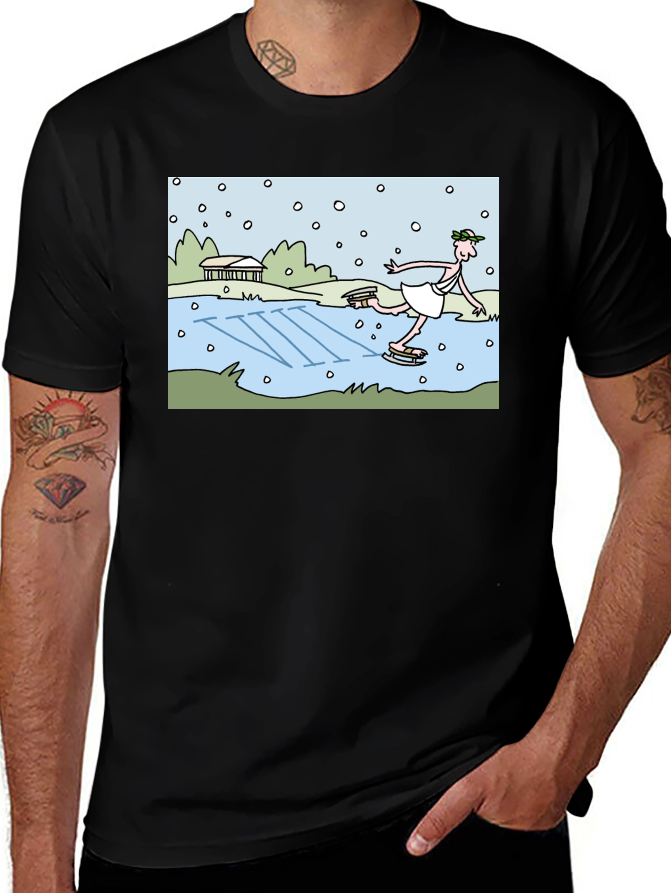 Variant 9 of Figure Skater T-Shirt - Winter Fun
