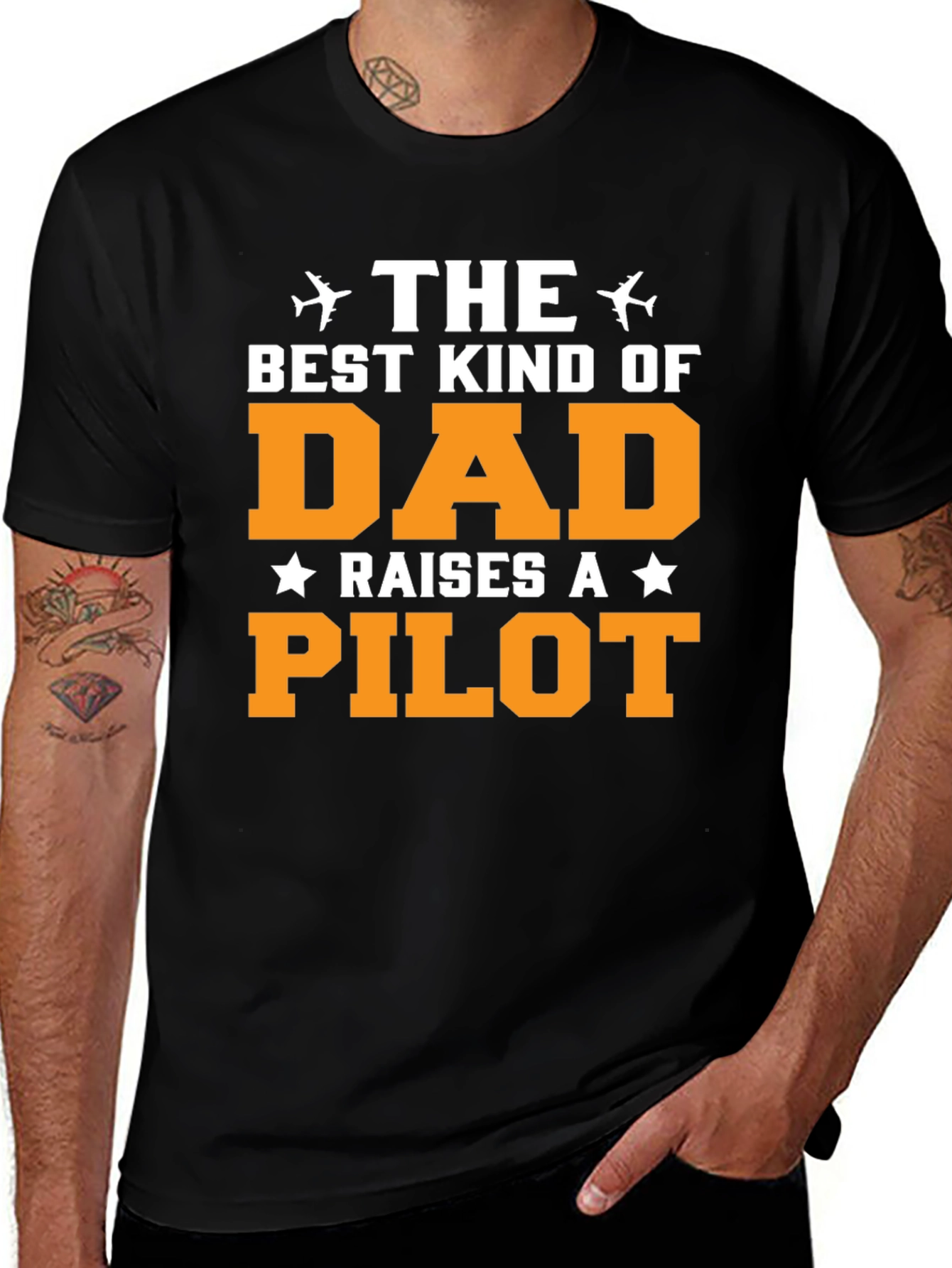 Variant 12 of Pilot Dad T-Shirt - Best Kind of Dad Raises a Pilot Tee