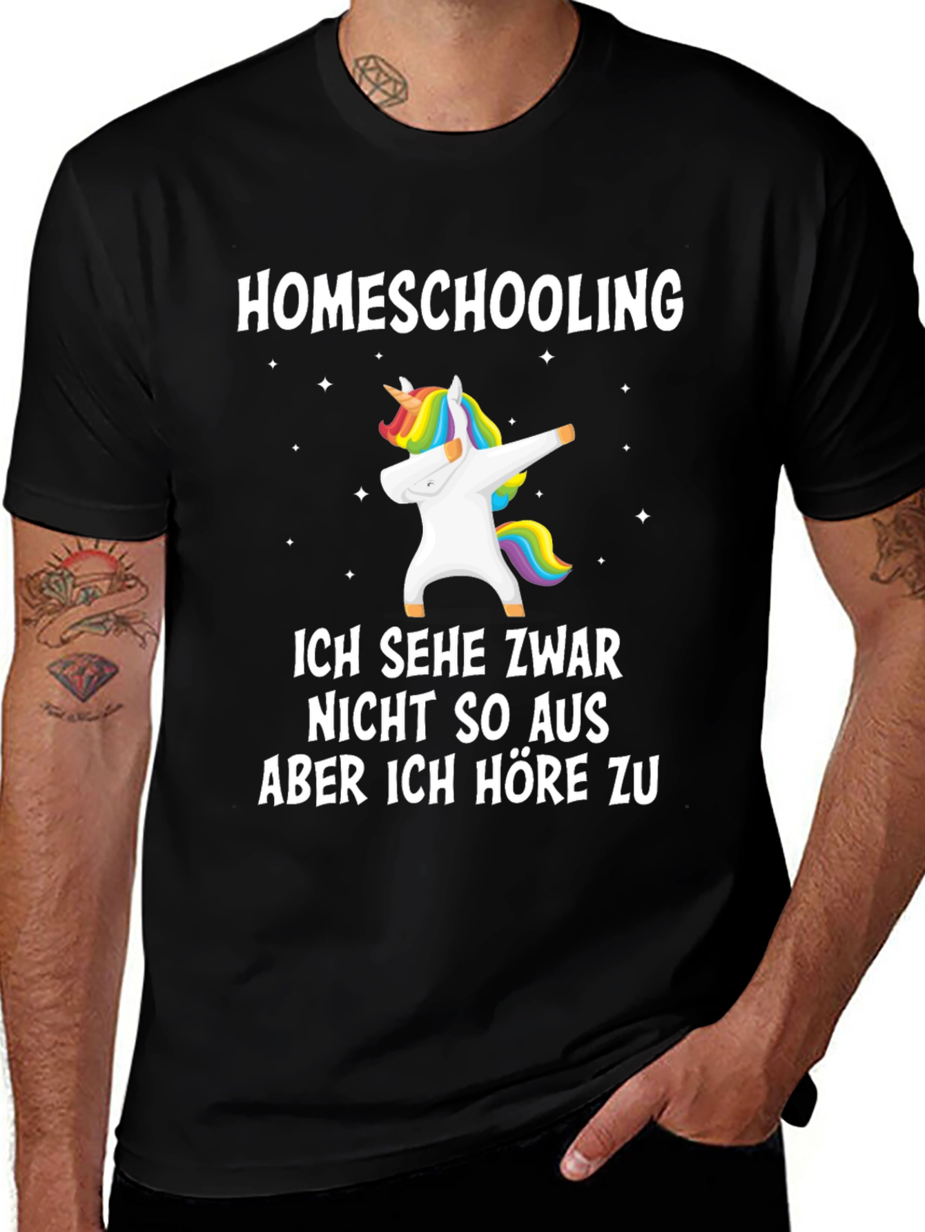 Variant 20 of Homeschooling Unicorn T-Shirt