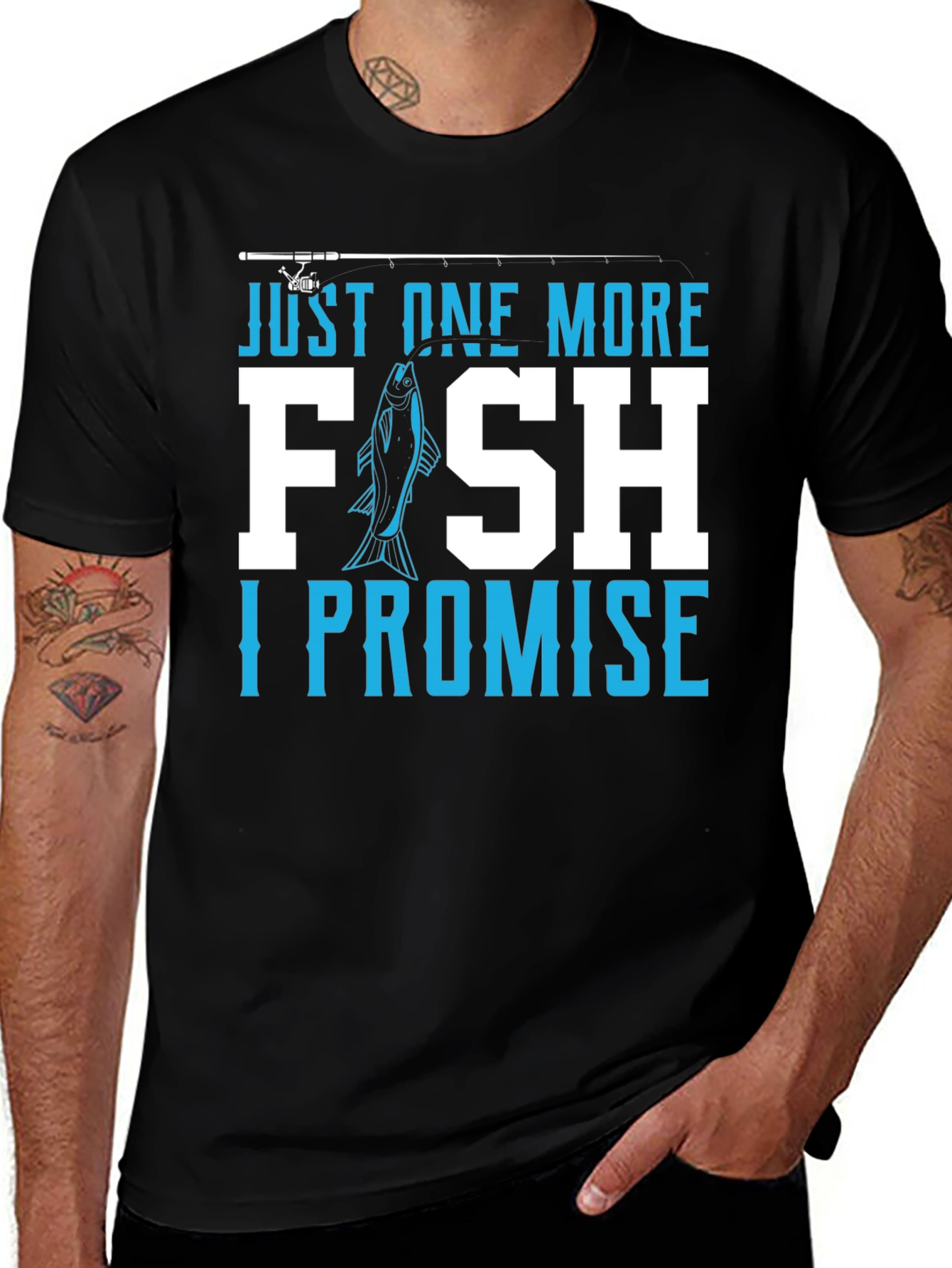 Variant 11 of Just One More Fish T-Shirt - Fishing Lover Tee