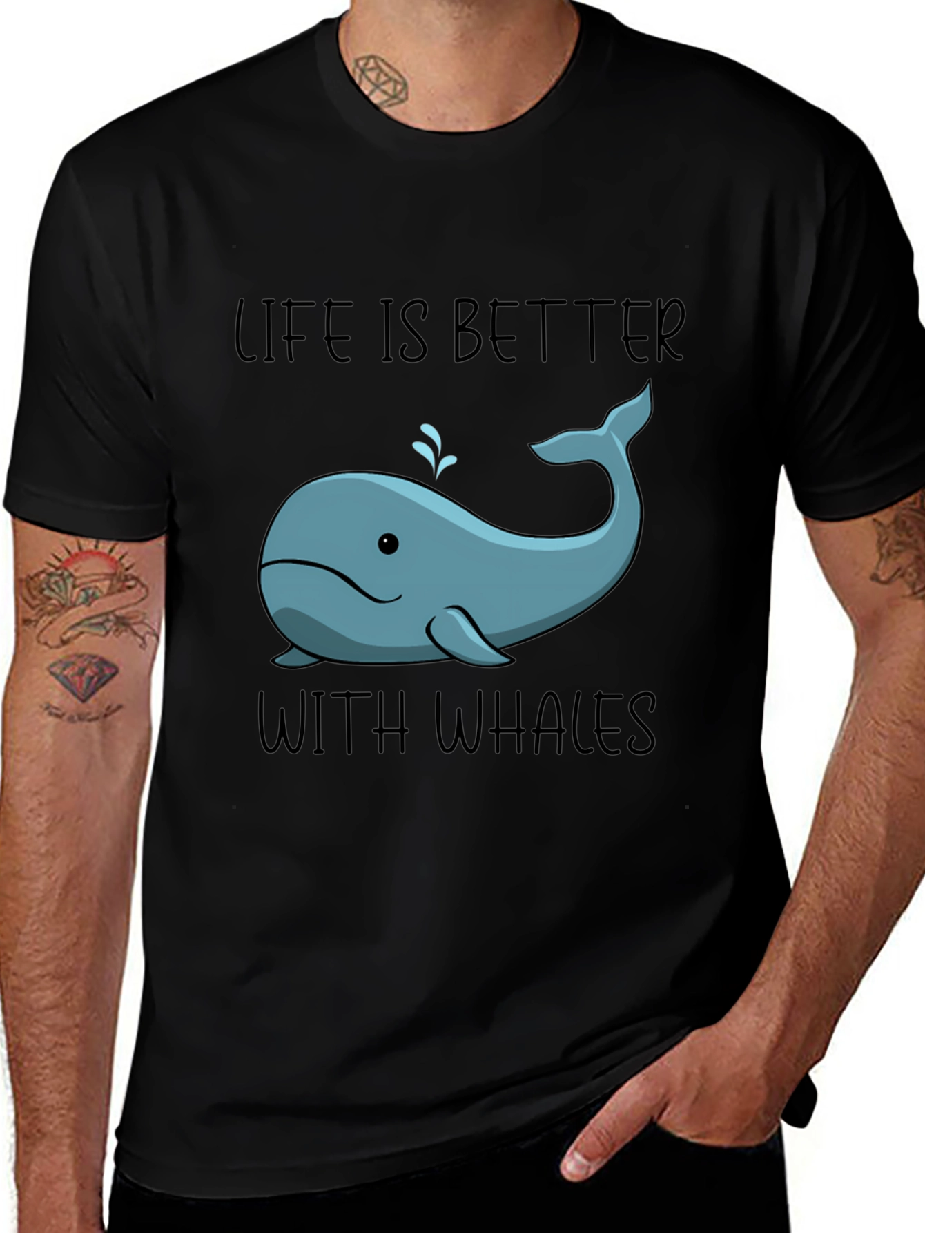 Variant 13 of Life is Better with Whales T-Shirt