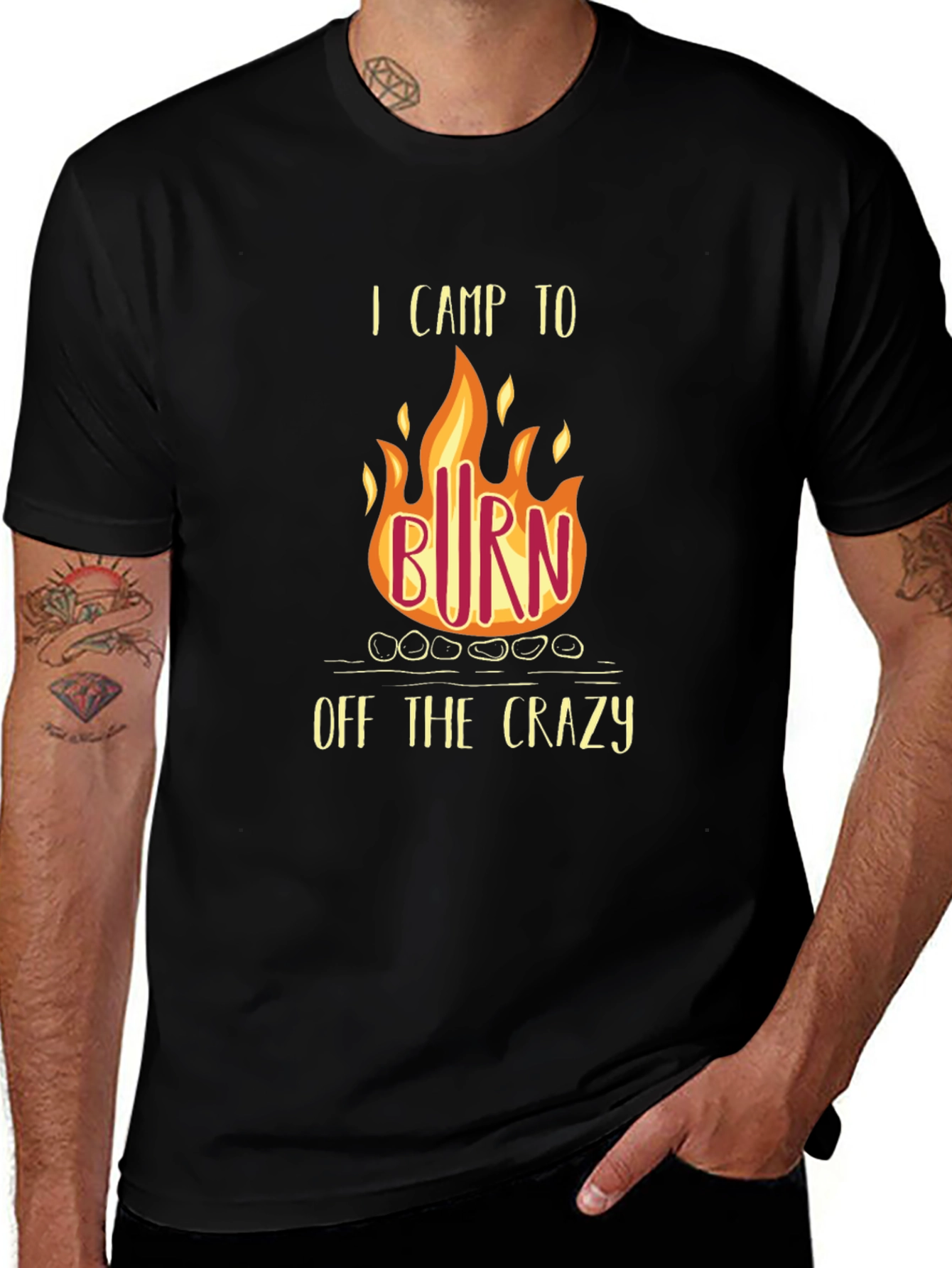Variant 8 of I Camp to Burn Off the Crazy T-Shirt