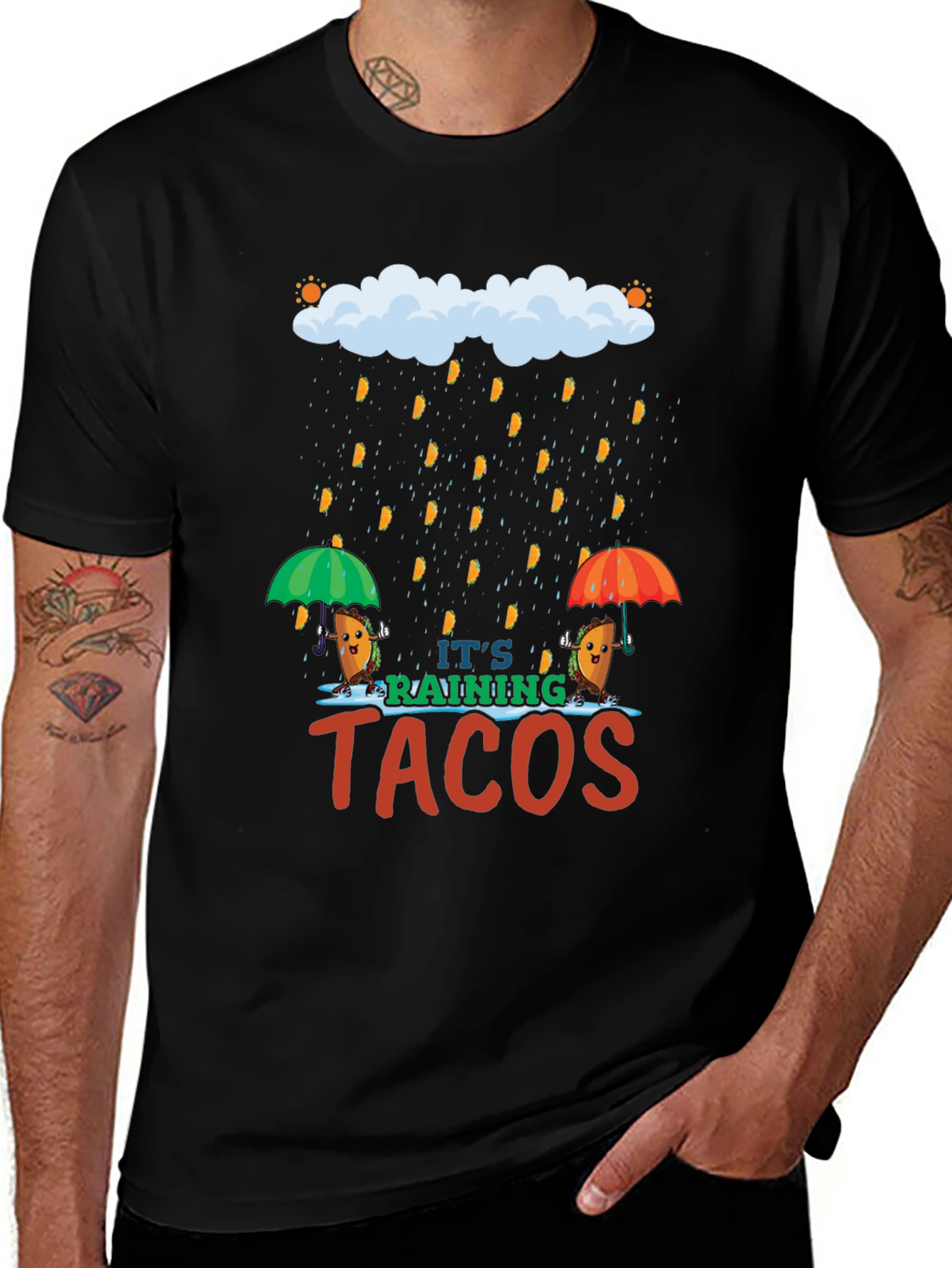 Variant 10 of It's Raining Tacos Graphic T-Shirt
