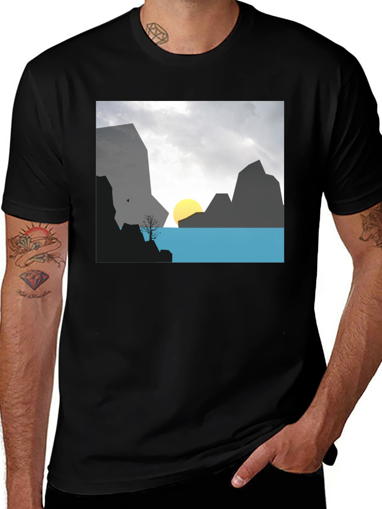 Variant 13 of Sunset Silhouette T-Shirt