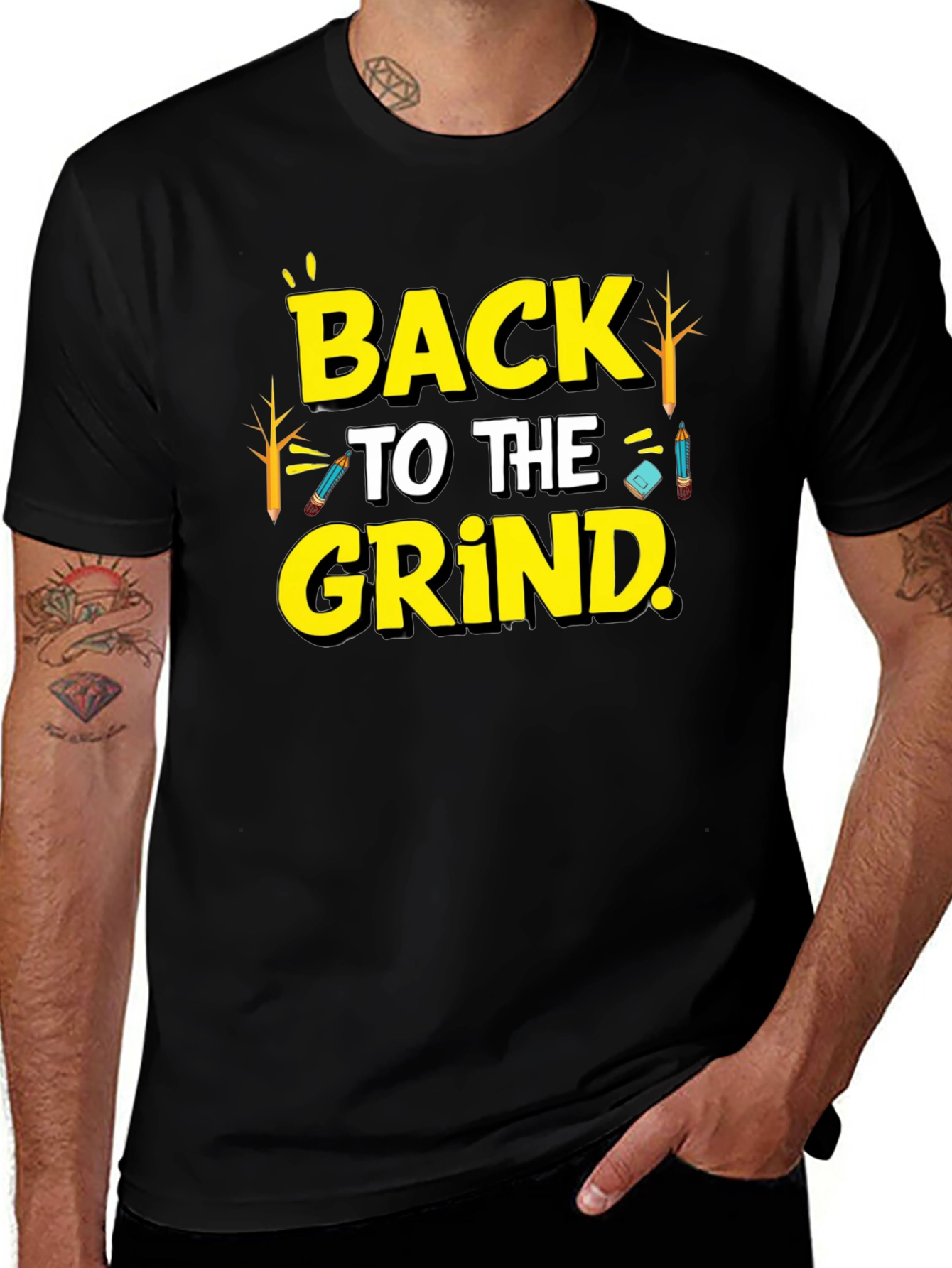Variant 8 of Back to the Grind Graphic Tee