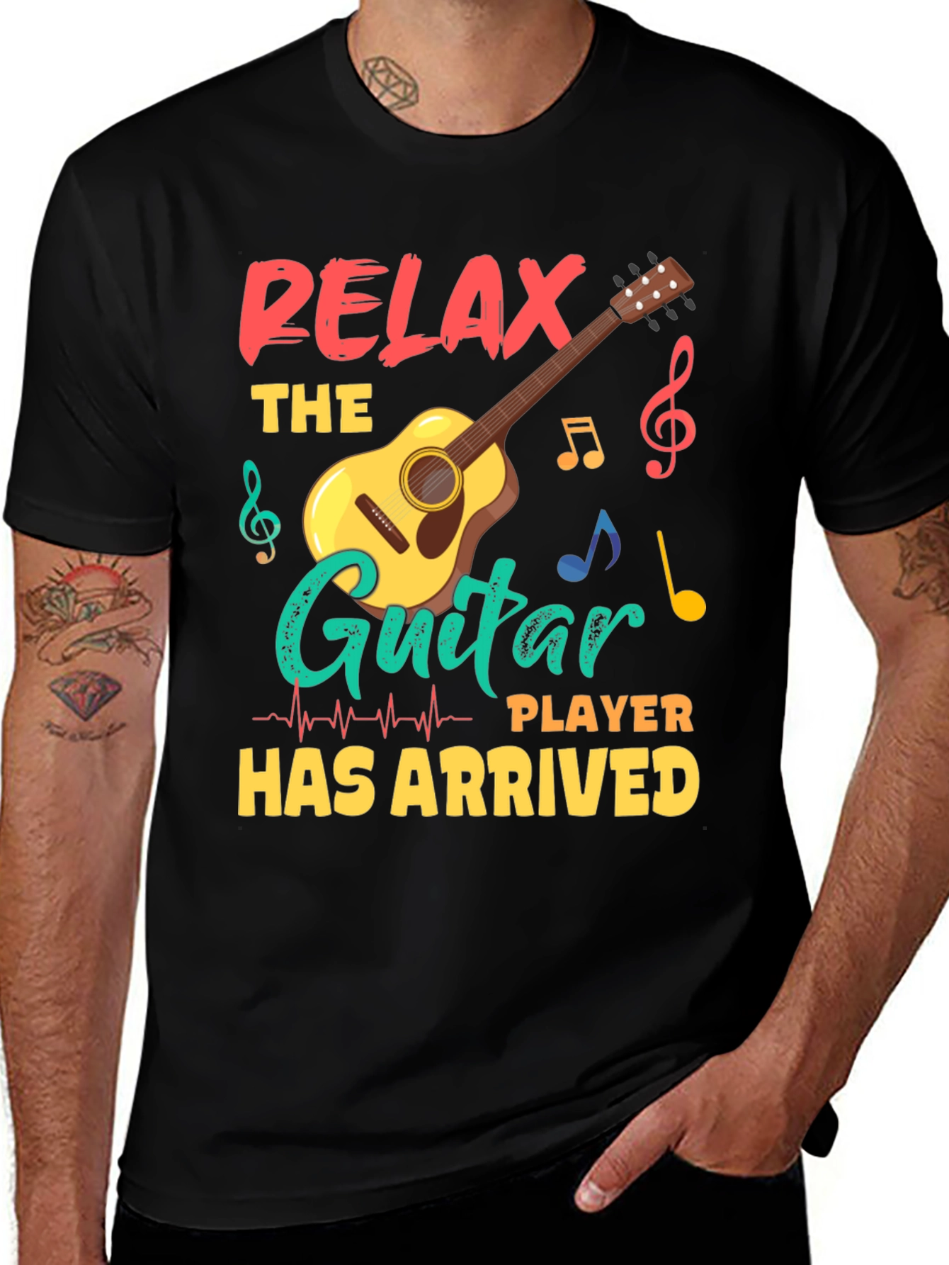 Variant 22 of Relax Guitar Player T-Shirt