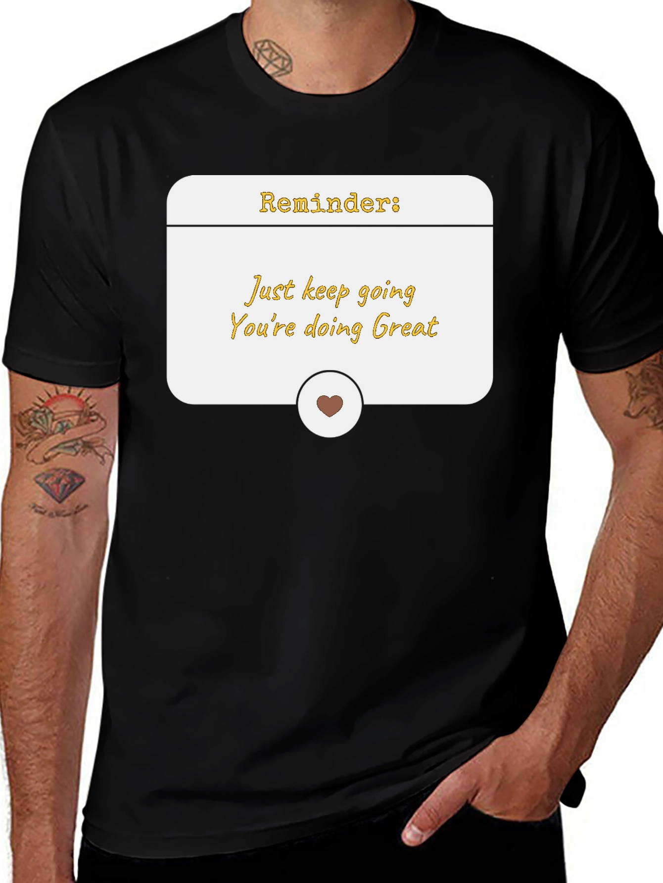 Variant 21 of Reminder Just Keep Going Graphic Tee