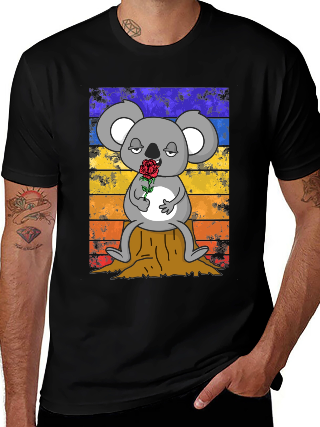 Variant 7 of Koala on Stump Graphic Tee