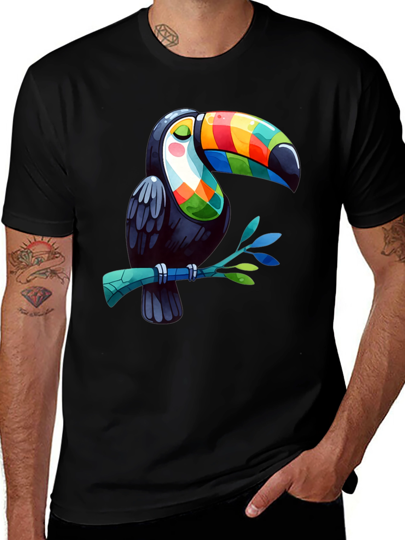 Variant 27 of Toucan Graphic T-Shirt - Tropical Bird Design