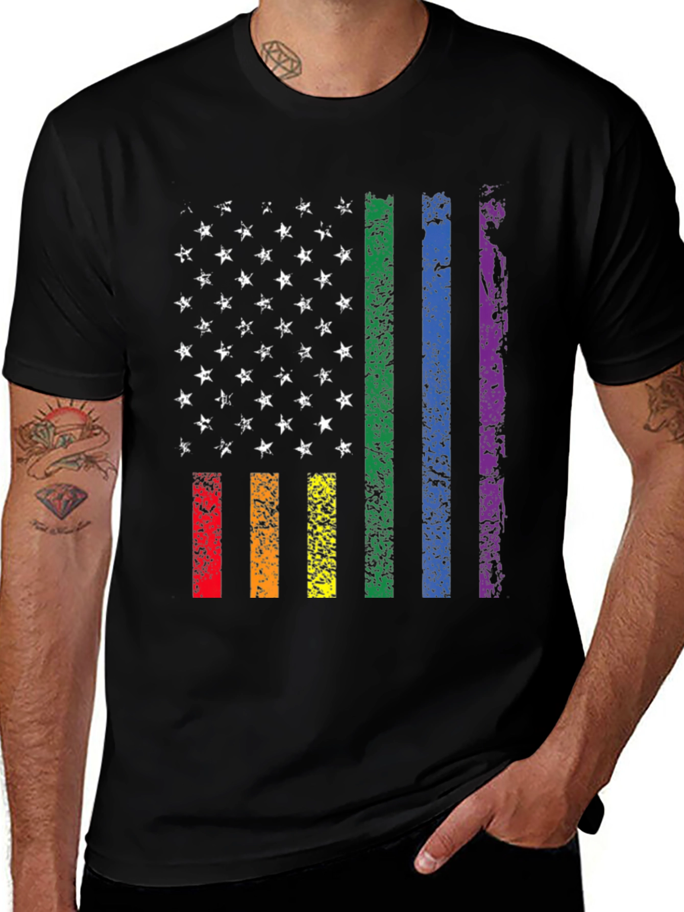 LGBT Pride Flag USA T-Shirt