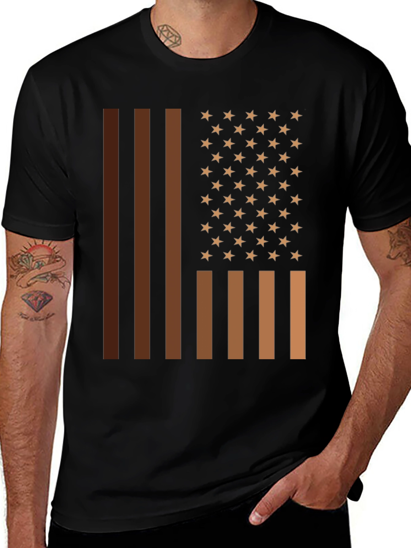 Variant 10 of Equality Flag Tee - Brown Pride T-Shirt