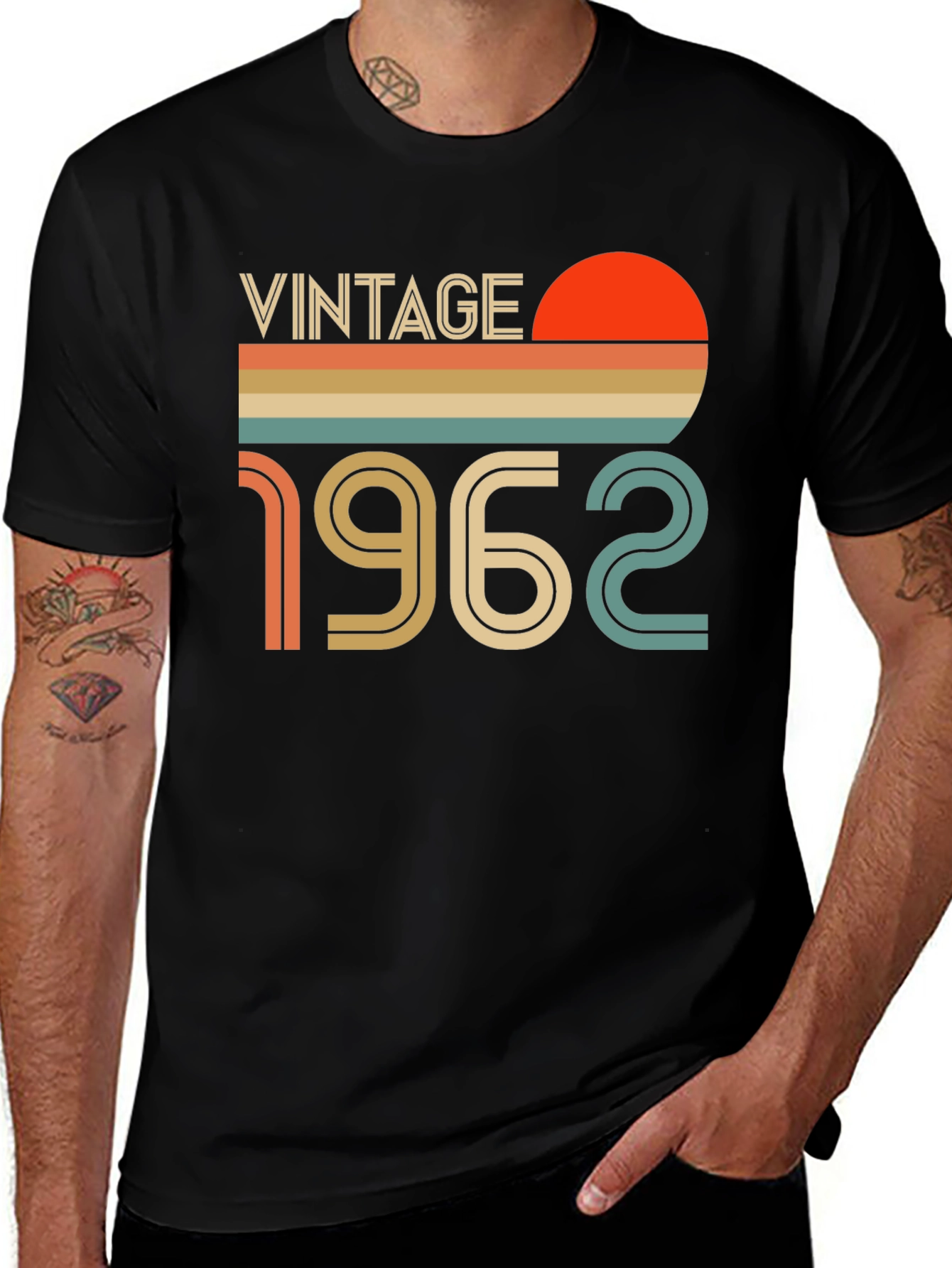 Variant 17 of Vintage 1962 Graphic Tee - Retro Birthday Shirt