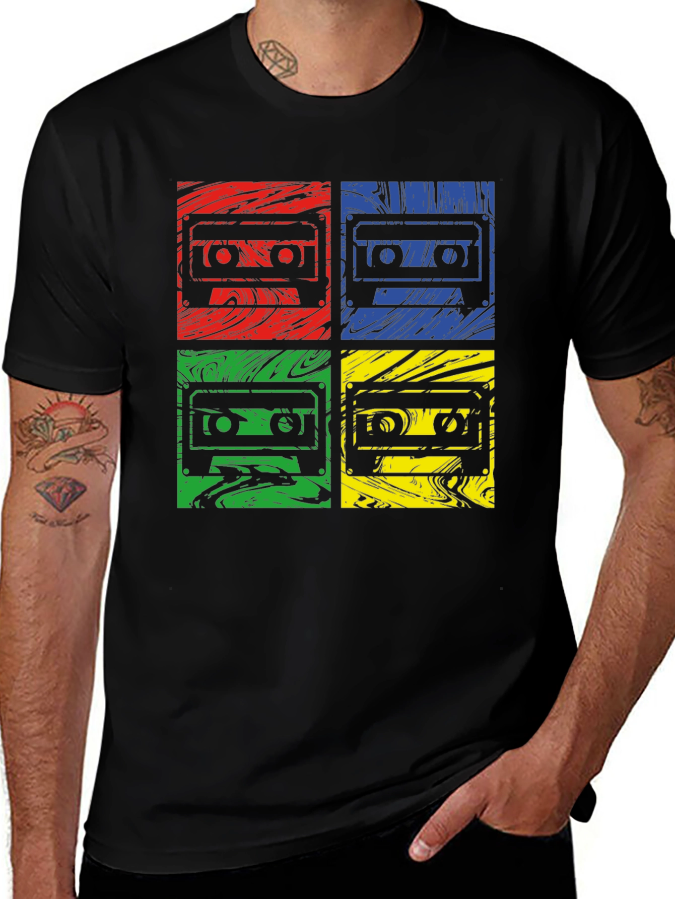 Variant 9 of Retro Cassette Tape T-Shirt - Vintage Pop Art Tee