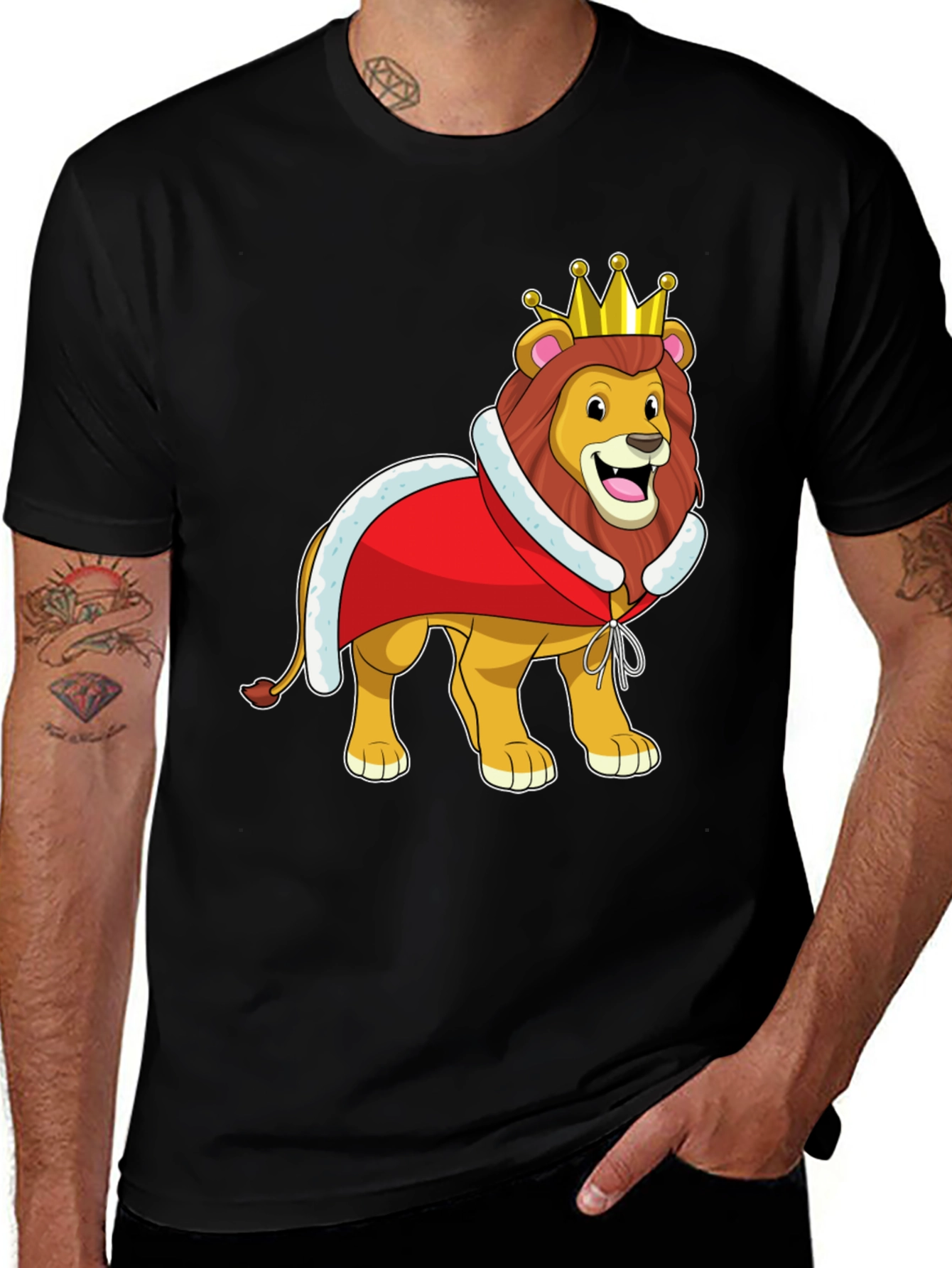 Lion King Graphic T-Shirt - Cartoon Design