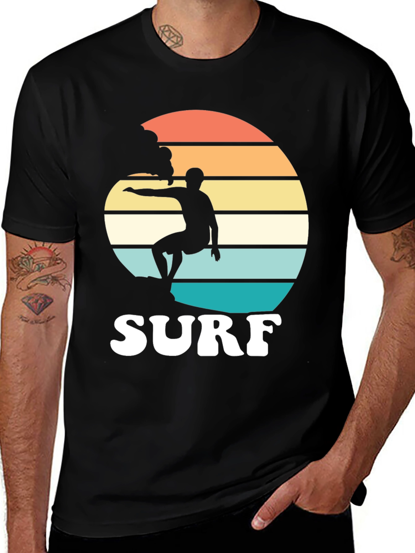 Variant 21 of Retro Surf T-Shirt