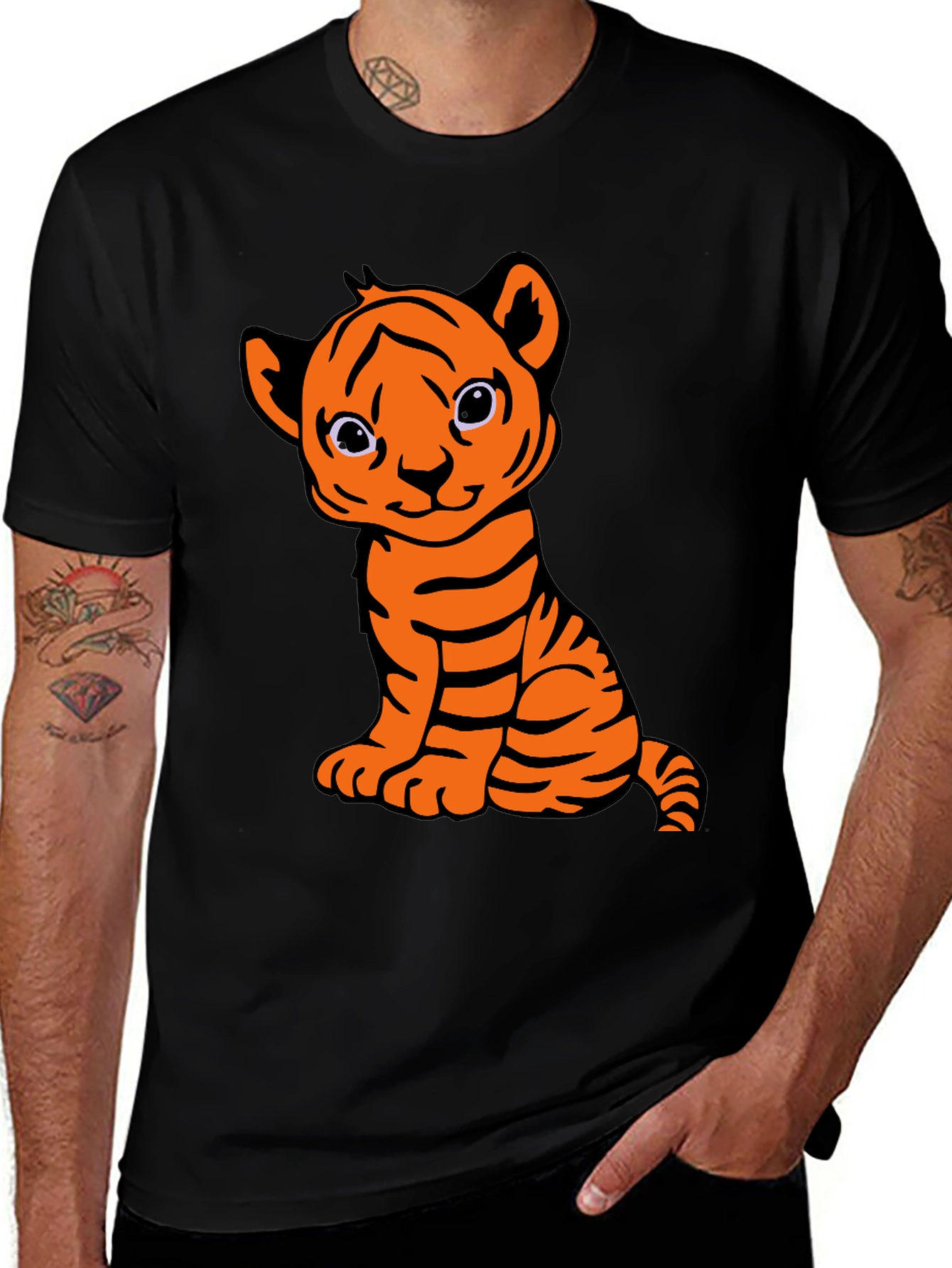 Variant 15 of Cute Tiger Cub Graphic T-Shirt