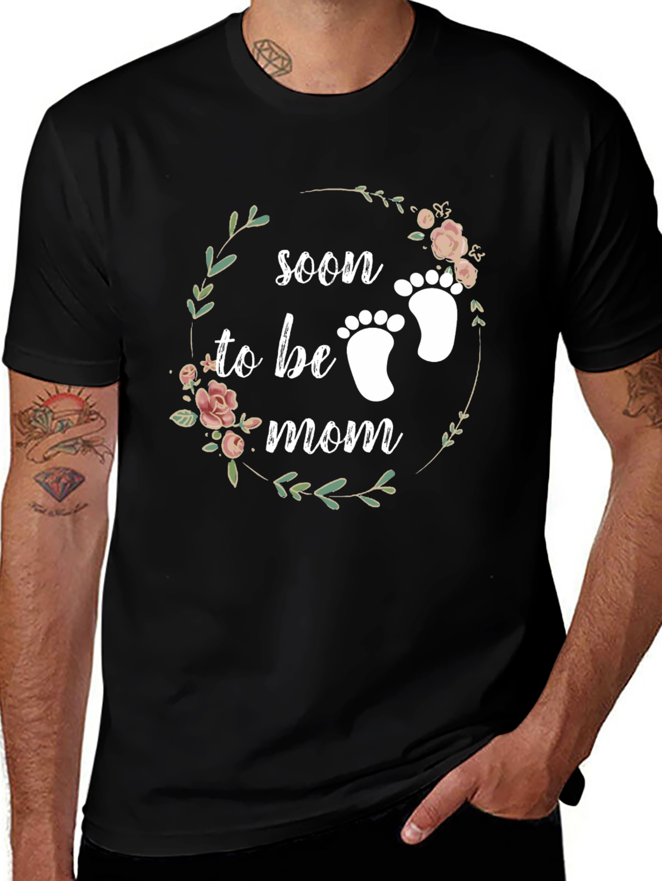 Variant 25 of Soon To Be Mom Floral T-Shirt