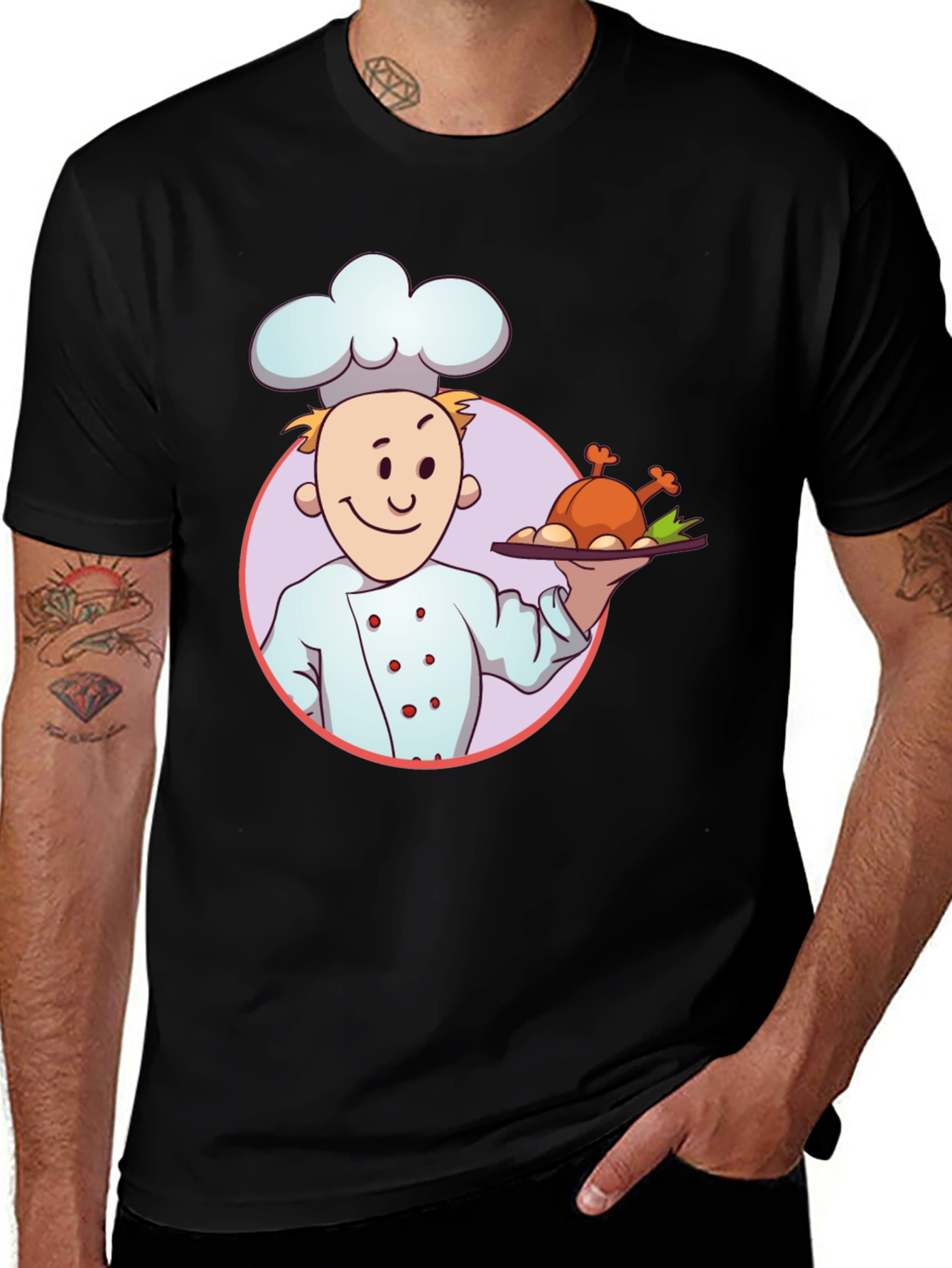 Variant 26 of Chef Cartoon Graphic T-Shirt