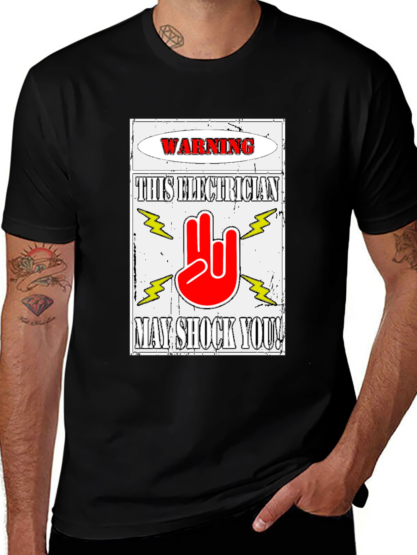 Variant 16 of Warning Electrician T-Shirt May Shock You