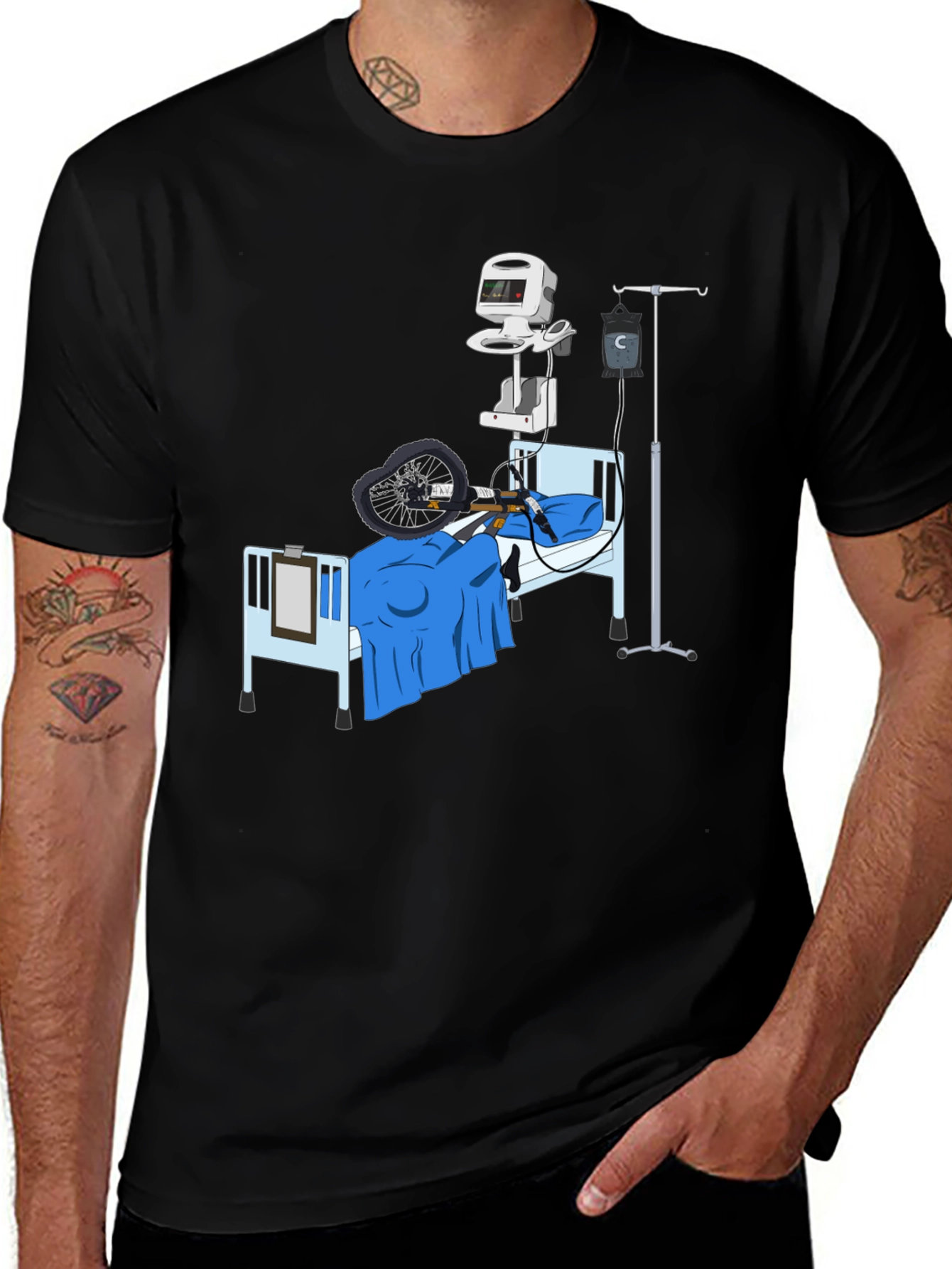 Funny Bike Accident Recovery T-Shirt