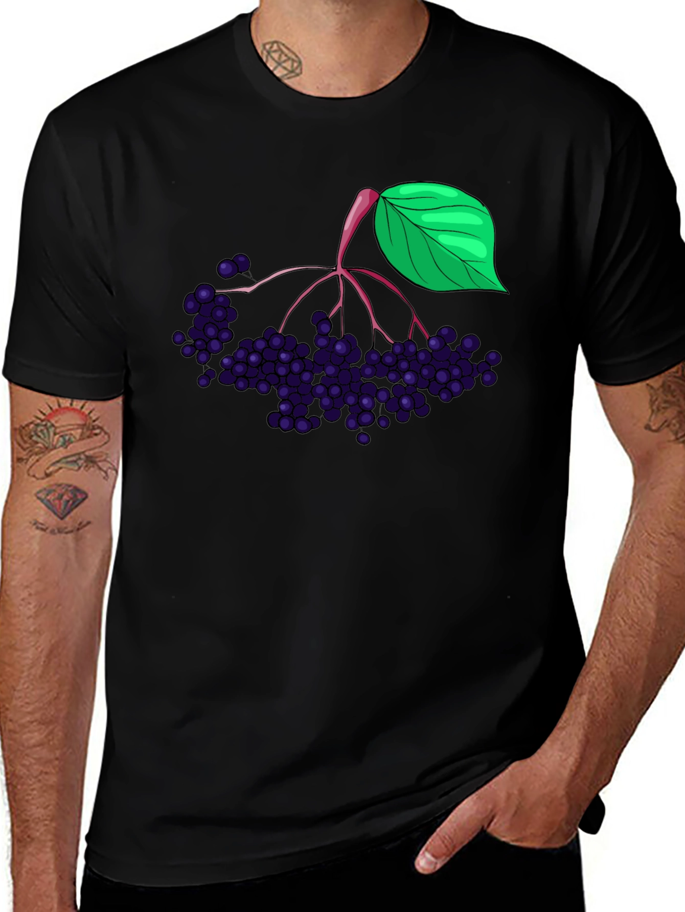 Variant 23 of Elderberry Graphic T-Shirt