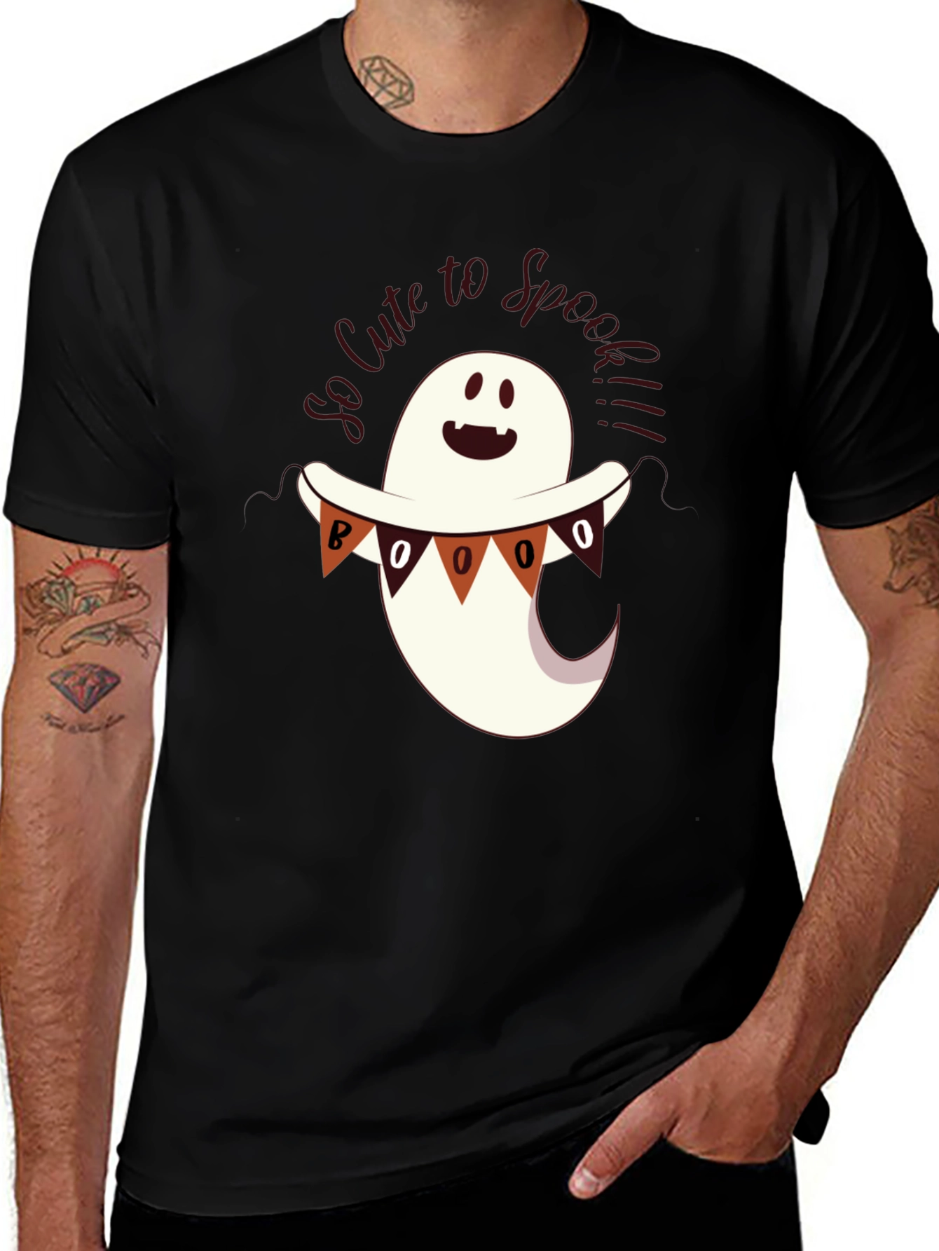 Variant 22 of Cute Spooky Ghost Halloween T-Shirt