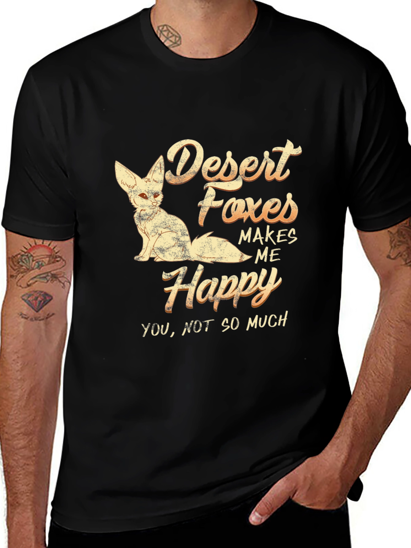 Variant 24 of Desert Foxes Make Me Happy T-Shirt