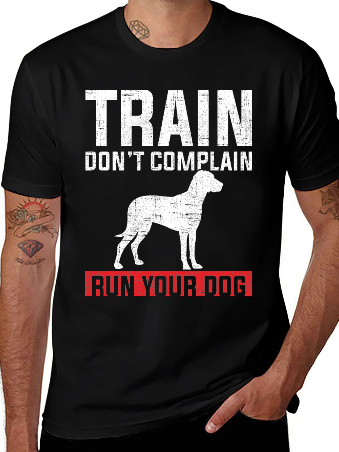 Variant 16 of Train Don't Complain Dog T-Shirt