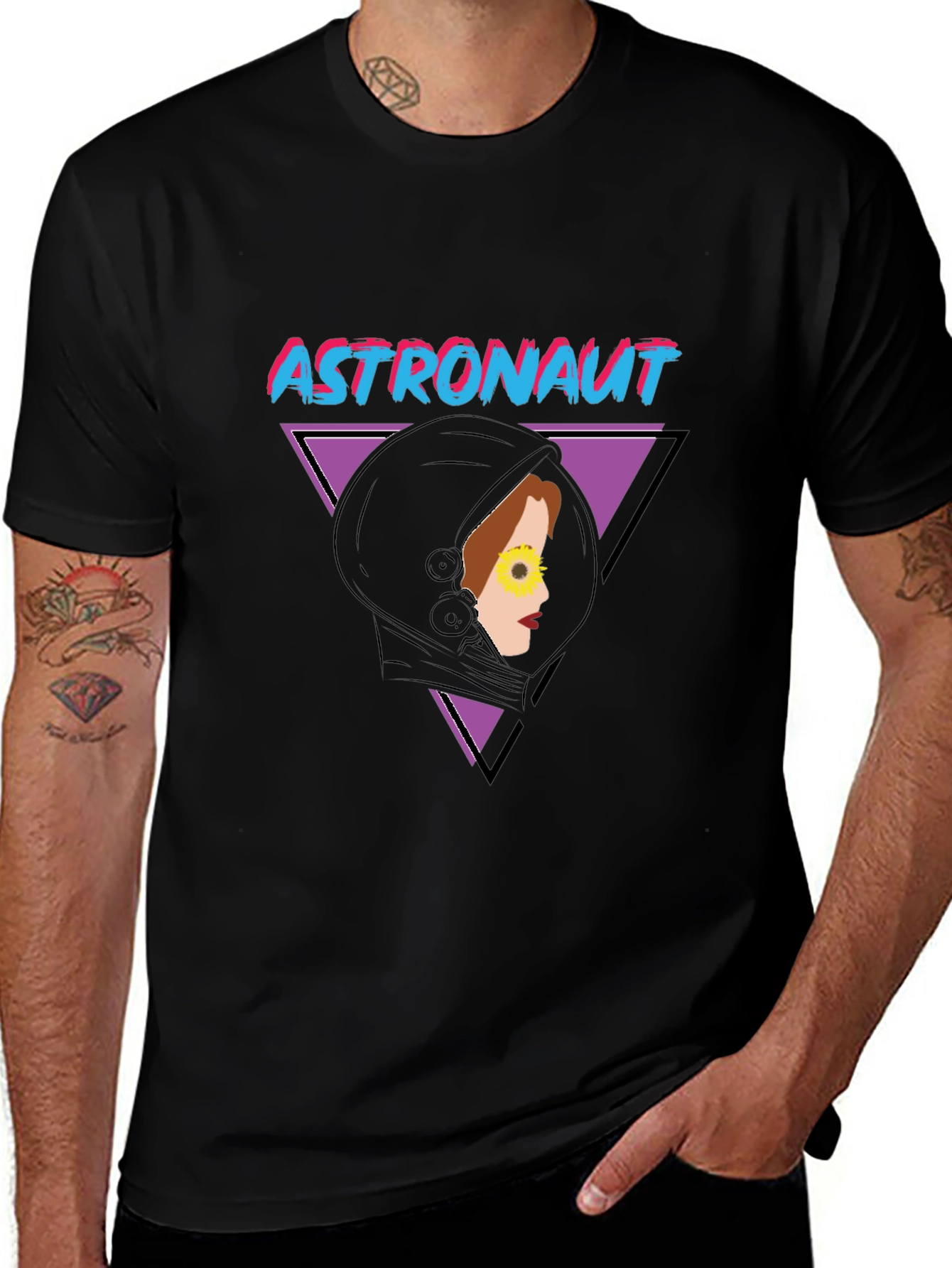 Variant 7 of Astronaut Retro Graphic T-Shirt