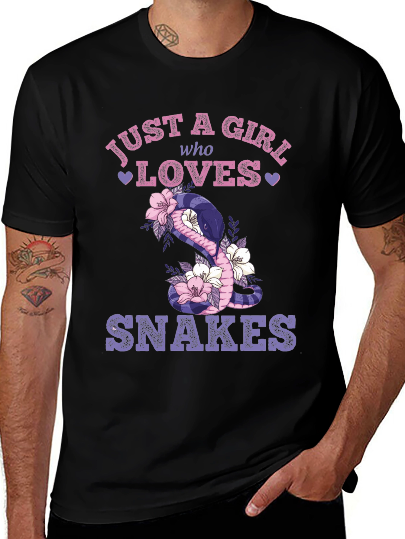 Variant 8 of Just a Girl Who Loves Snakes T-Shirt