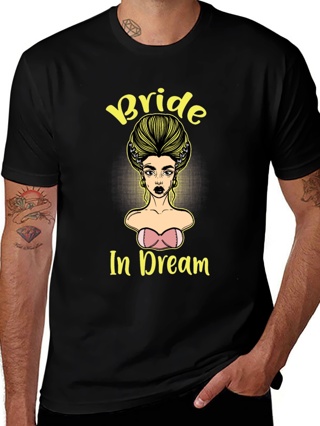 Black Bride In Dream Graphic Tee - Unique Design main image