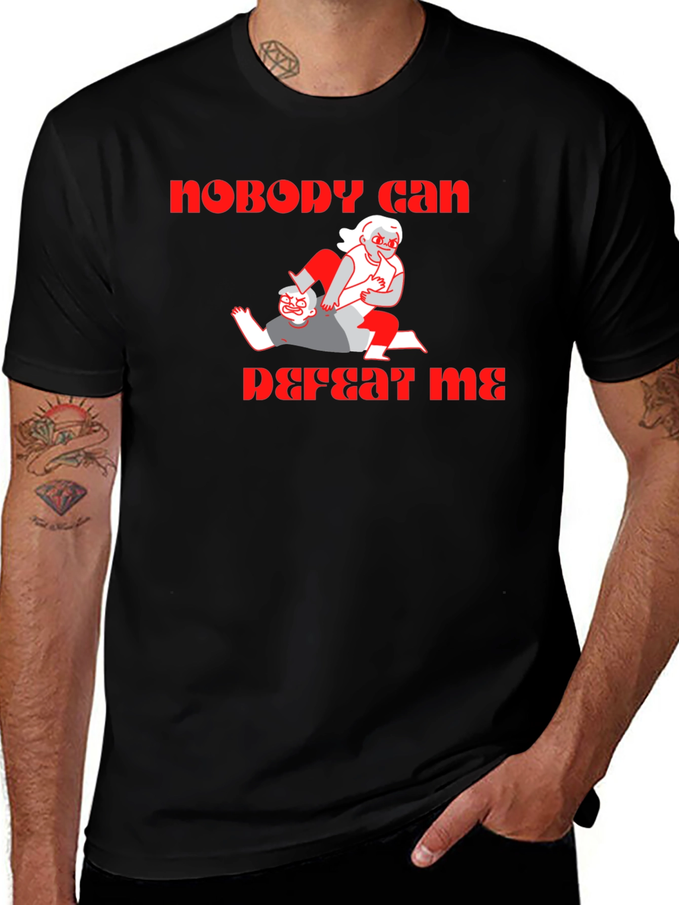 Variant 24 of Nobody Can Defeat Me T-Shirt