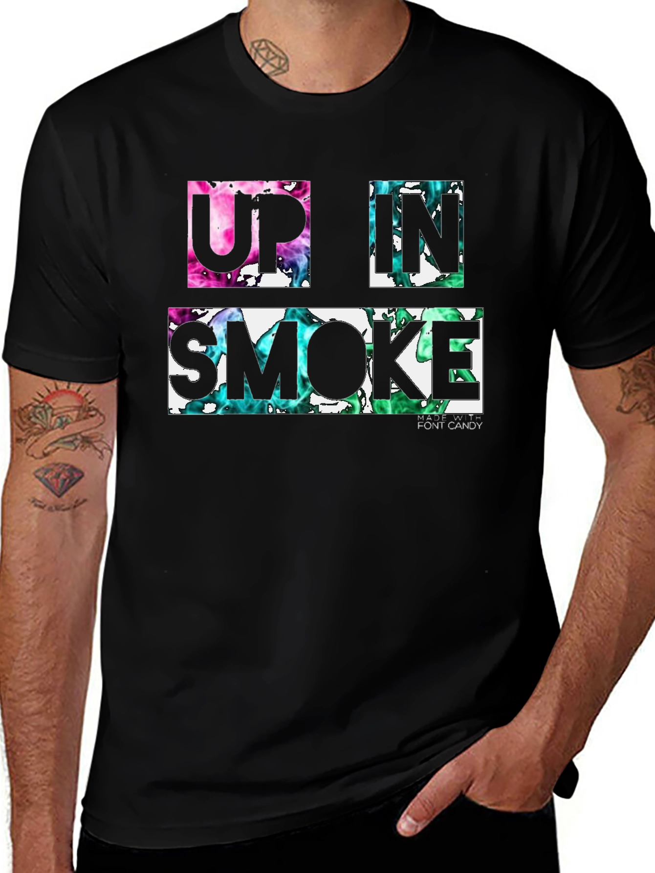 Variant 27 of Up In Smoke Graphic Tee - Bold Statement Shirt