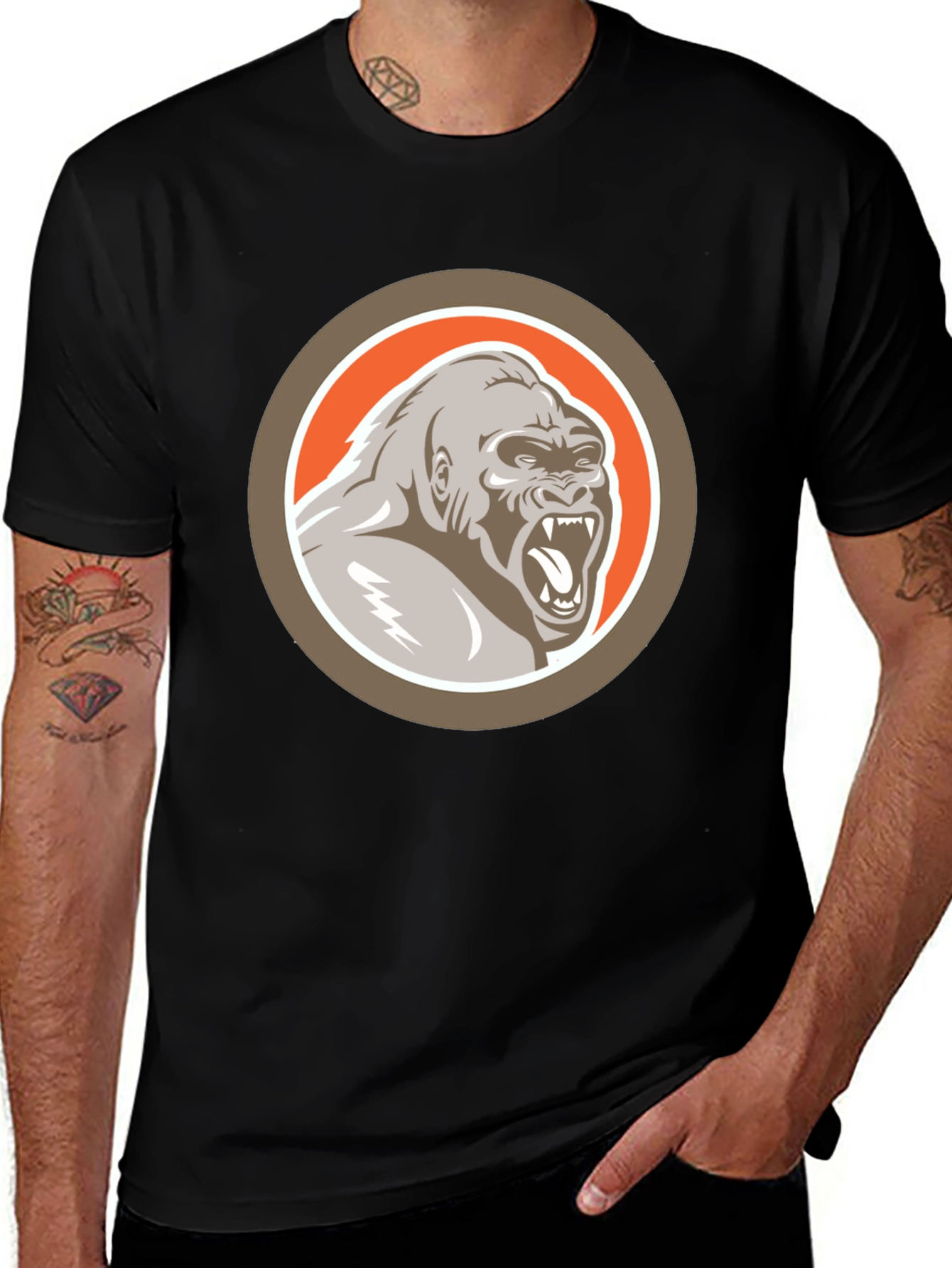 Variant 15 of Gorilla Graphic Print T-Shirt