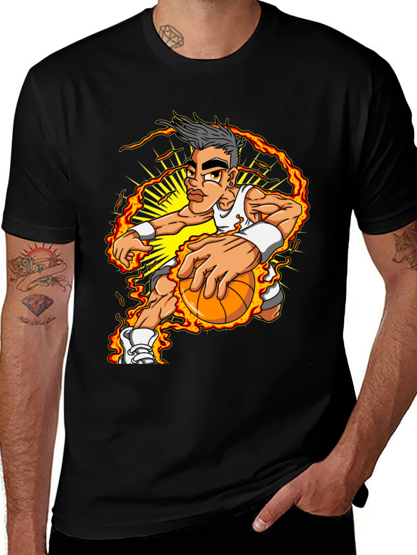 Variant 28 of Basketball Player Graphic T-Shirt