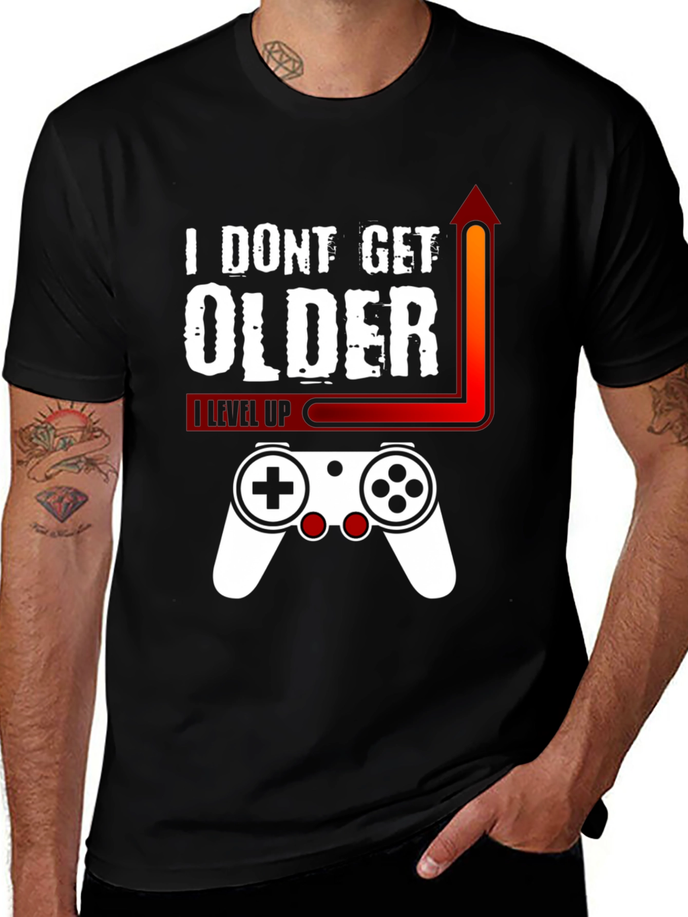 Variant 30 of Level Up Gamer Black T-Shirt