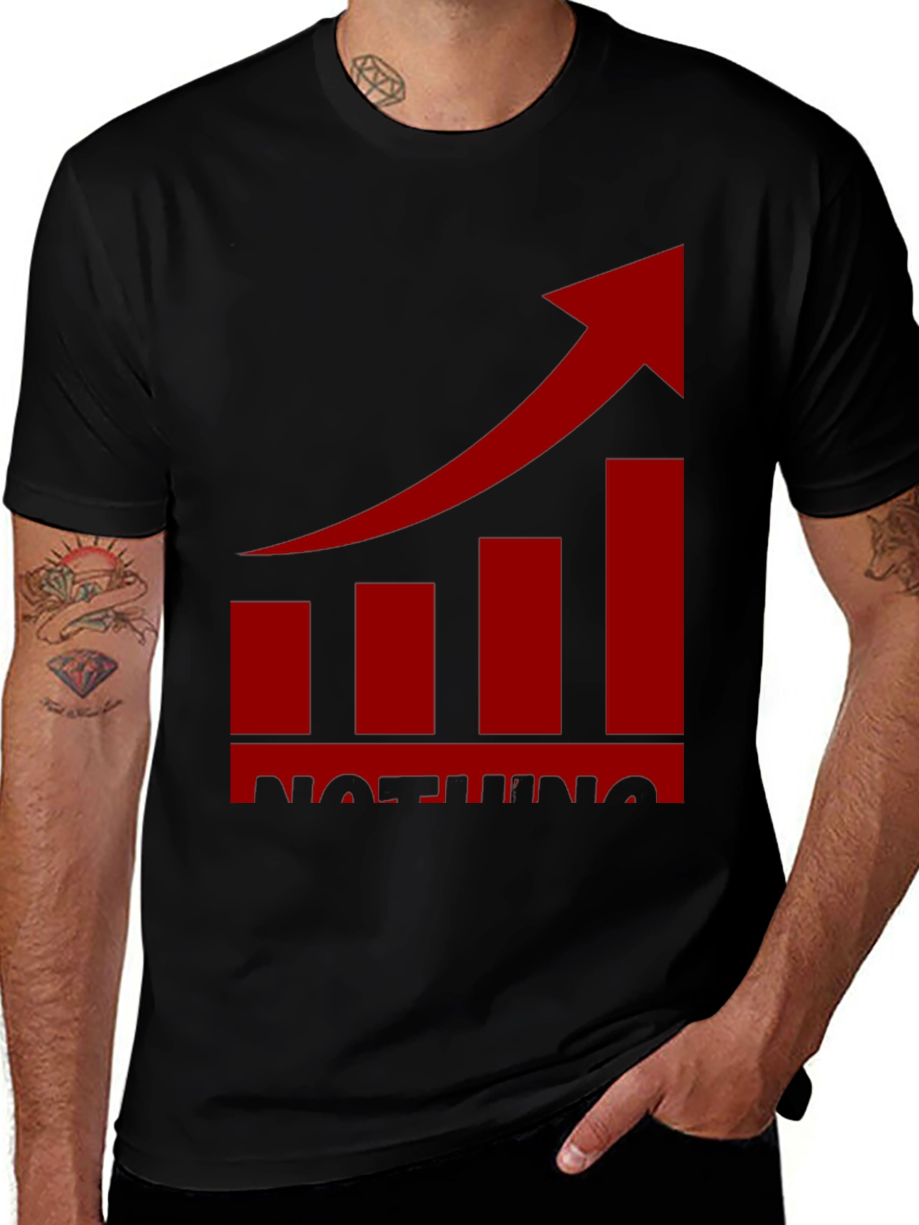 Variant 2 of Nothing T-Shirt - Rising Chart Graphic Tee