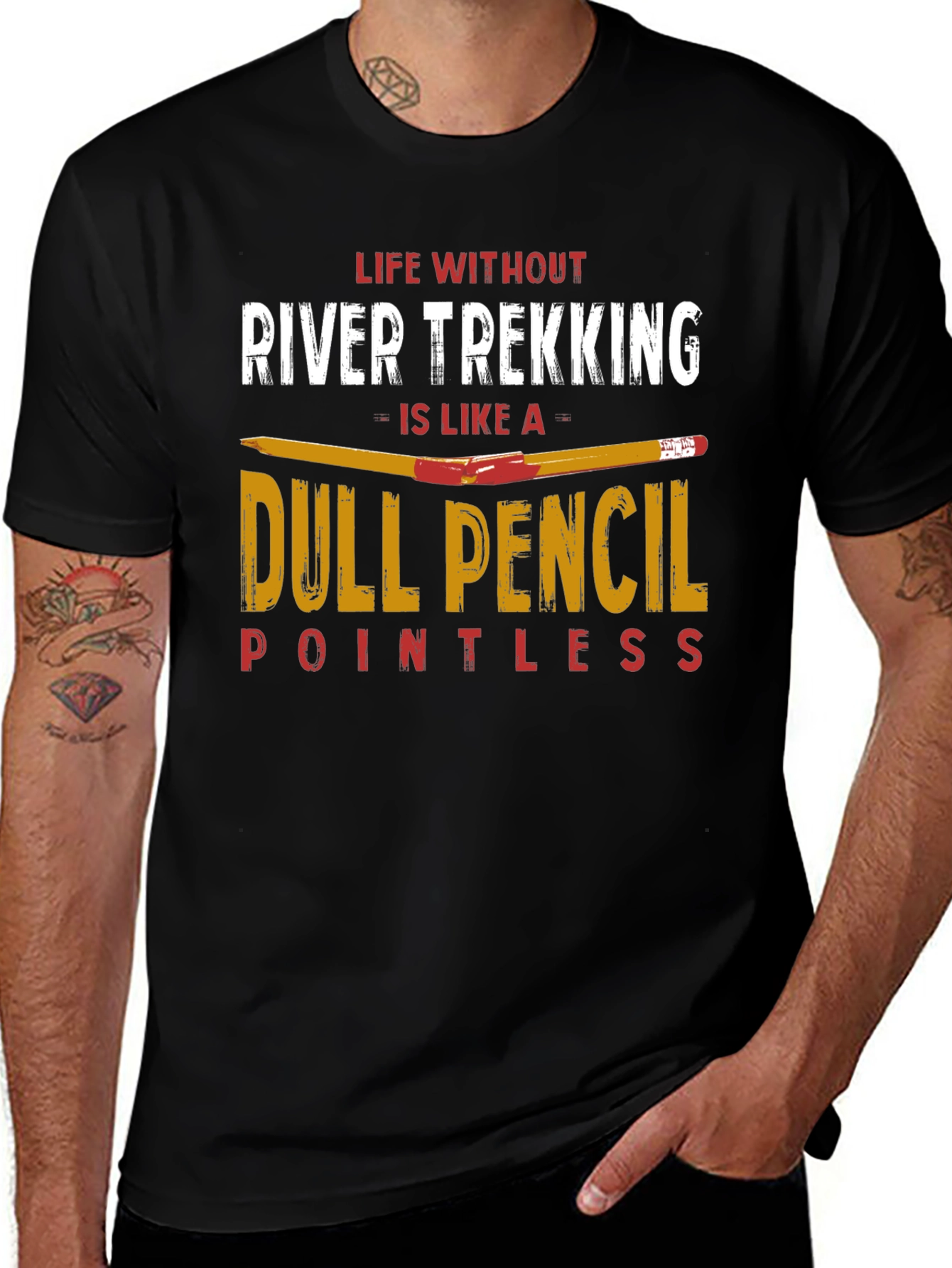 Variant 2 of River Trekking Dull Pencil T-Shirt