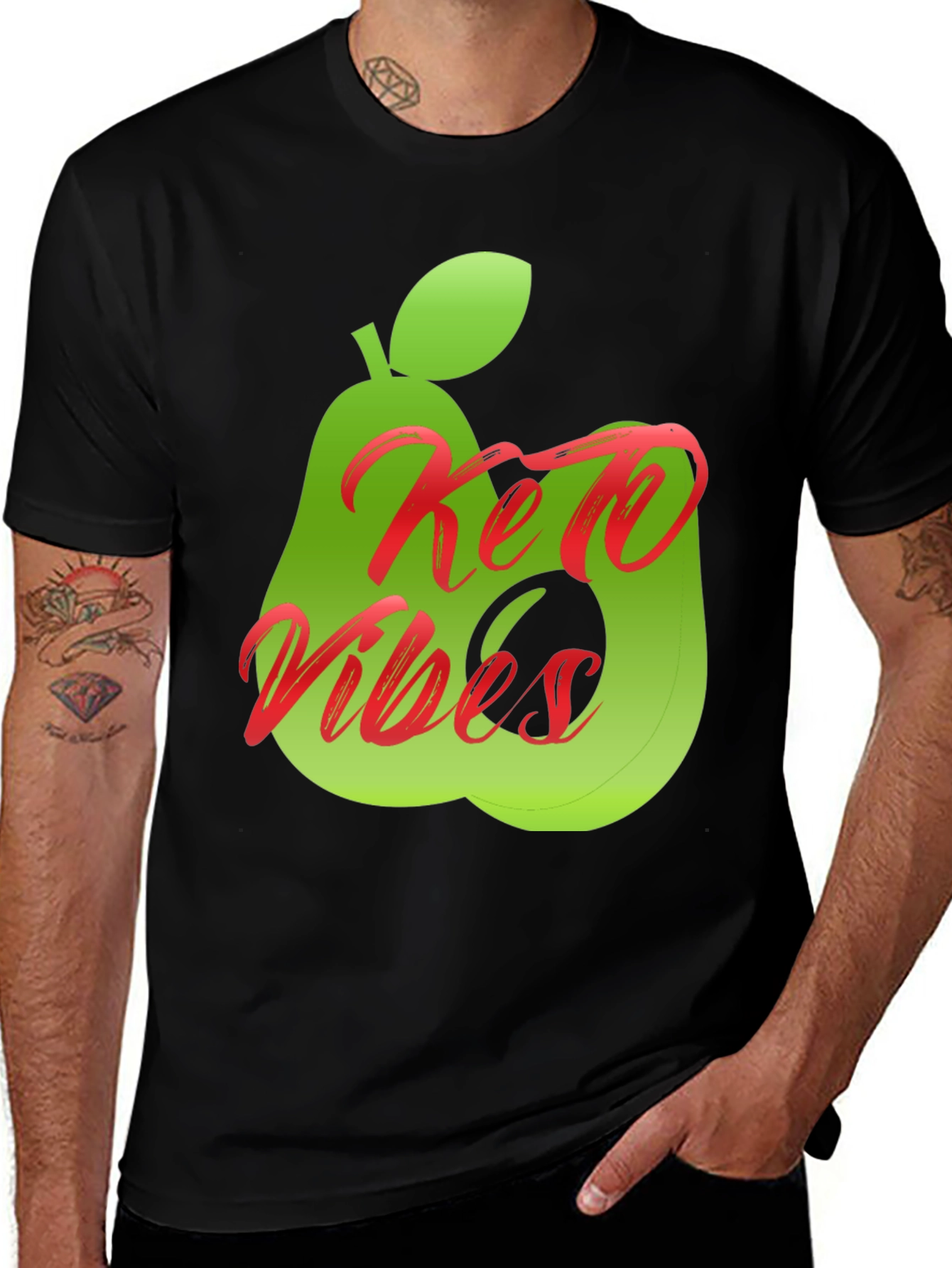 Variant 22 of Keto Vibes Avocado T-Shirt