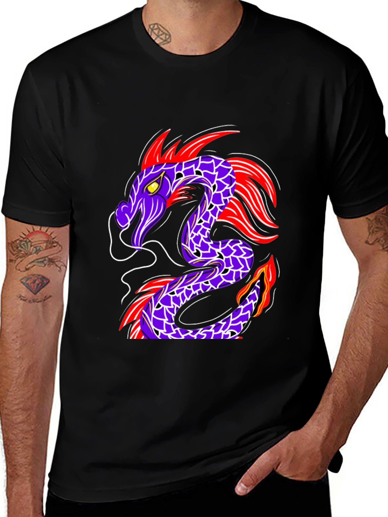Variant 24 of Dragon Graphic Tee - Stylish & Unique Design