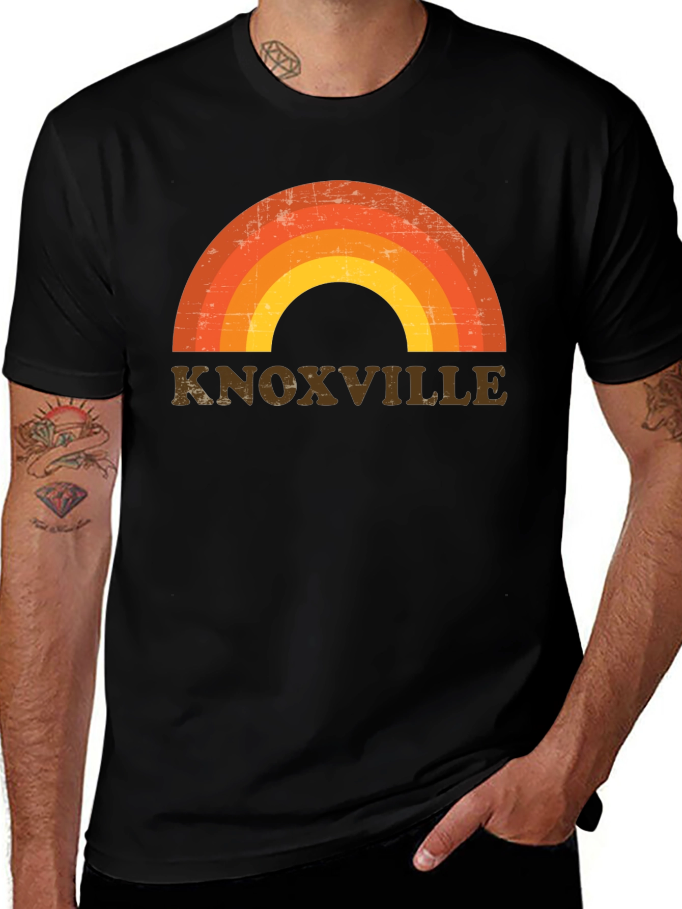 Knoxville Retro Rainbow T-Shirt