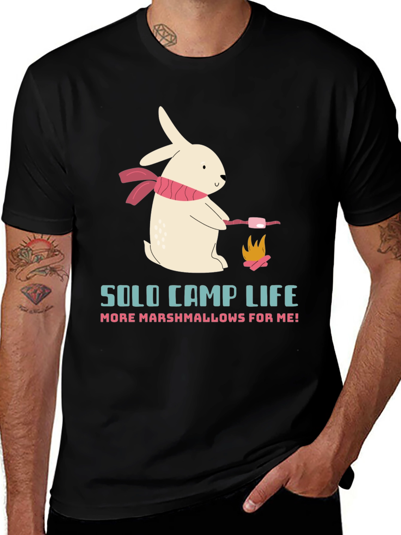 Variant 20 of Solo Camp Life Bunny Marshmallow Tee