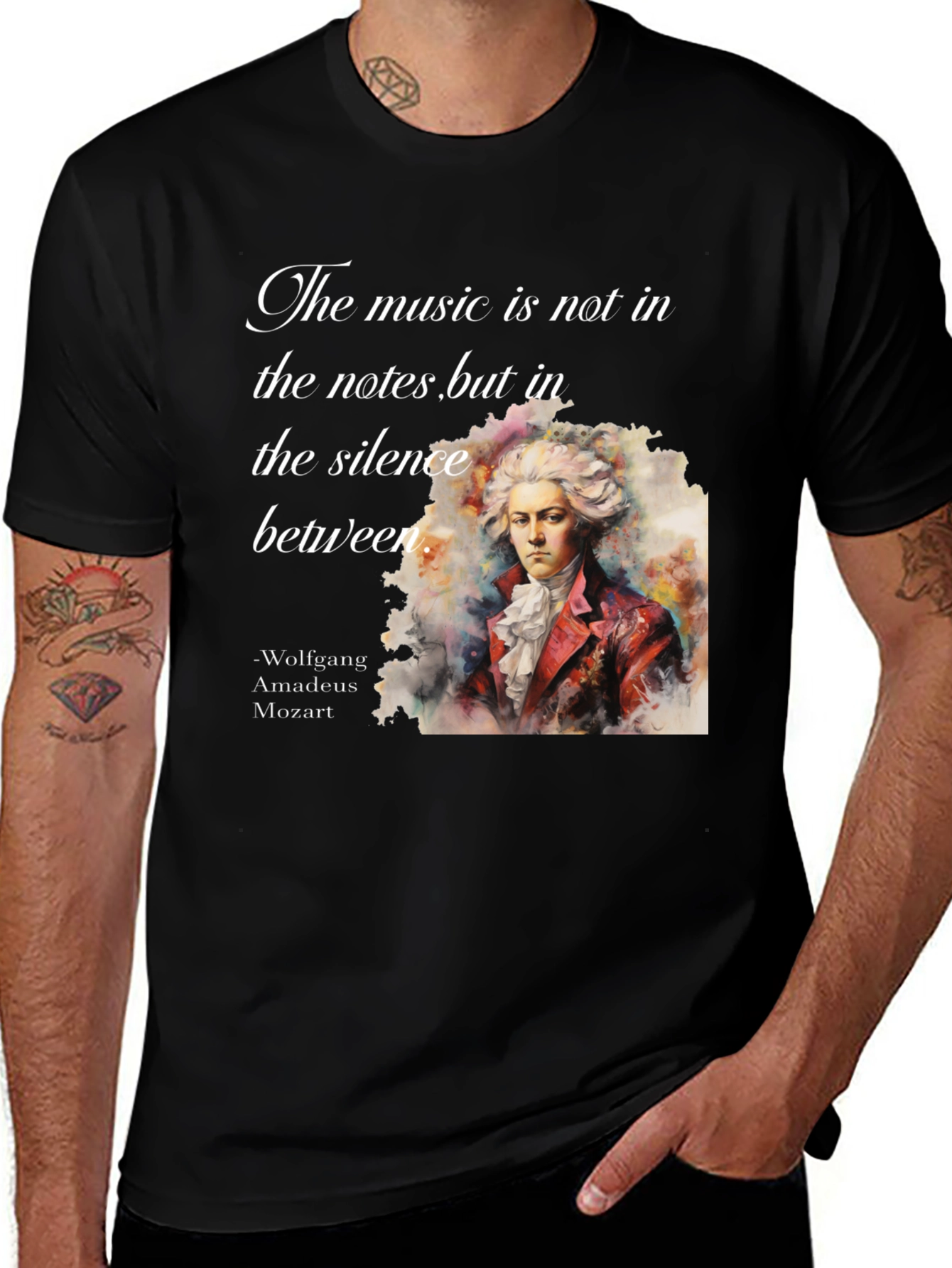 Mozart T-Shirt: Music in Silence Tee