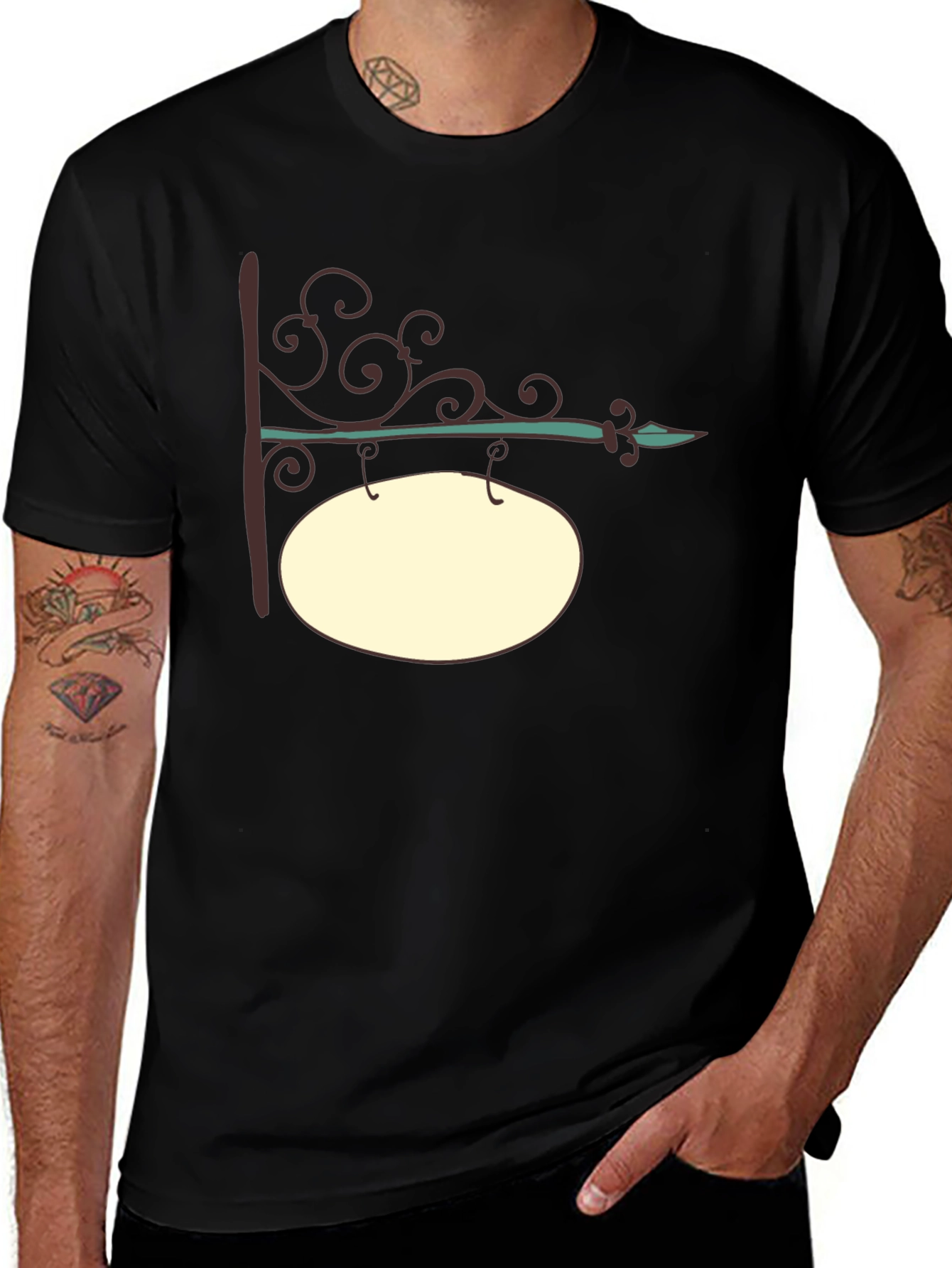 Variant 5 of Vintage Sign Black T-Shirt