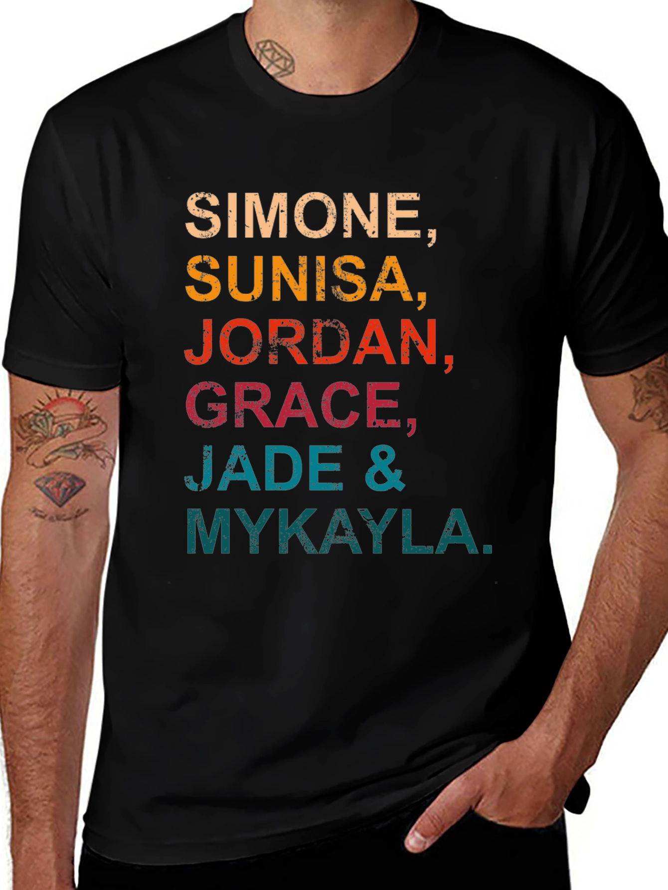 Variant 22 of Simone, Sunisa & More Gymnastics Names T-Shirt
