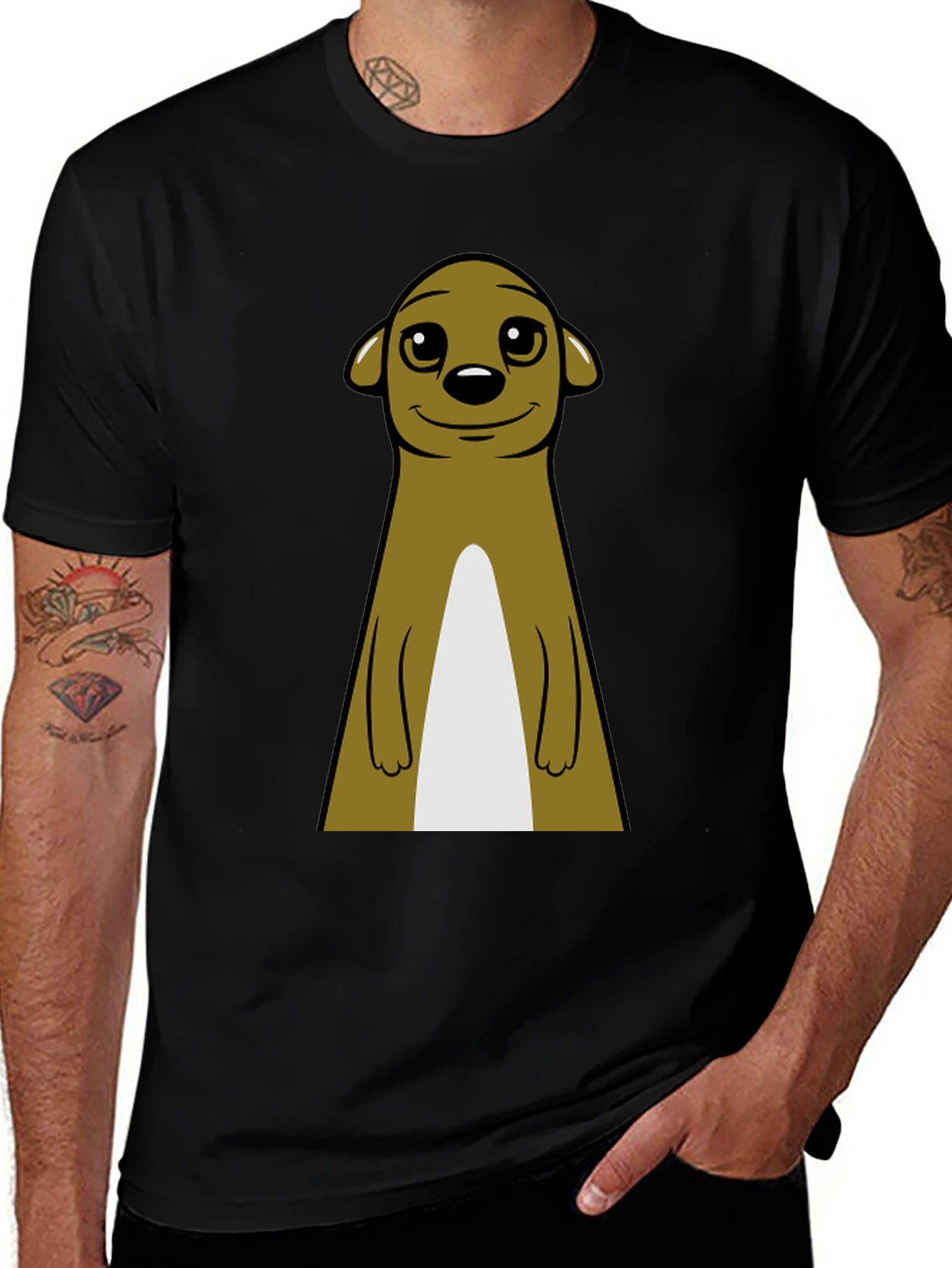 Variant 11 of Meerkat Graphic Tee - Classic Crew Neck
