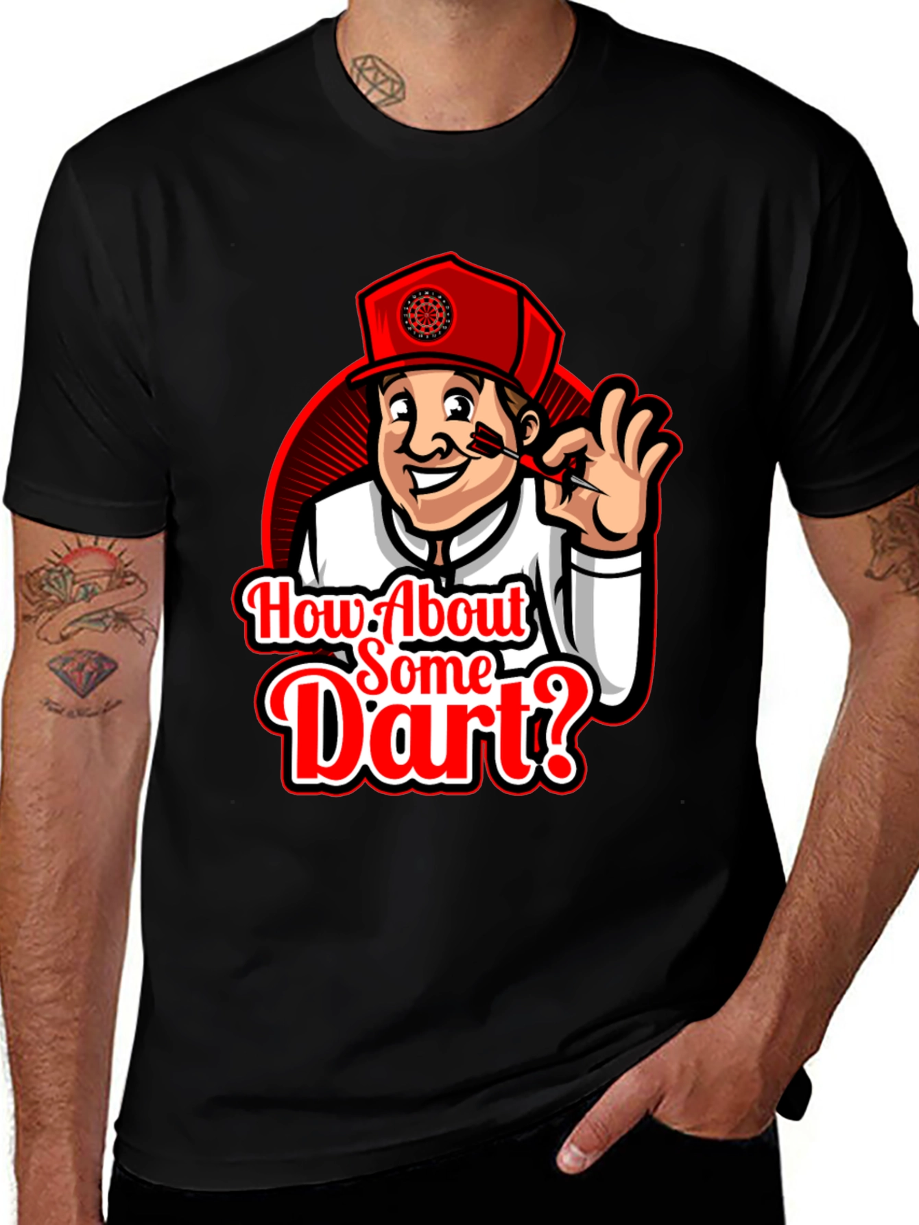 Variant 20 of How About Some Dart? T-Shirt - Dart Game Tee